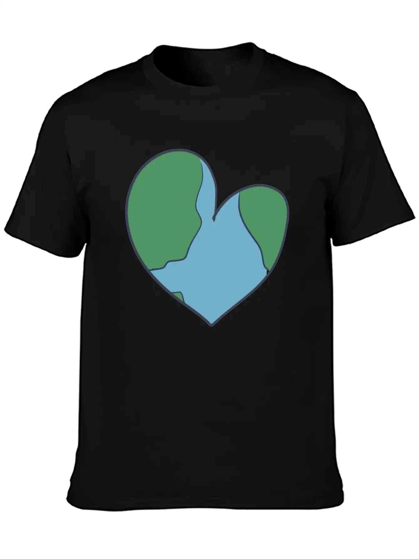 Earth Heart Climate Change Unisex Casual T-Shirt – Clean Design For Daily Comfort