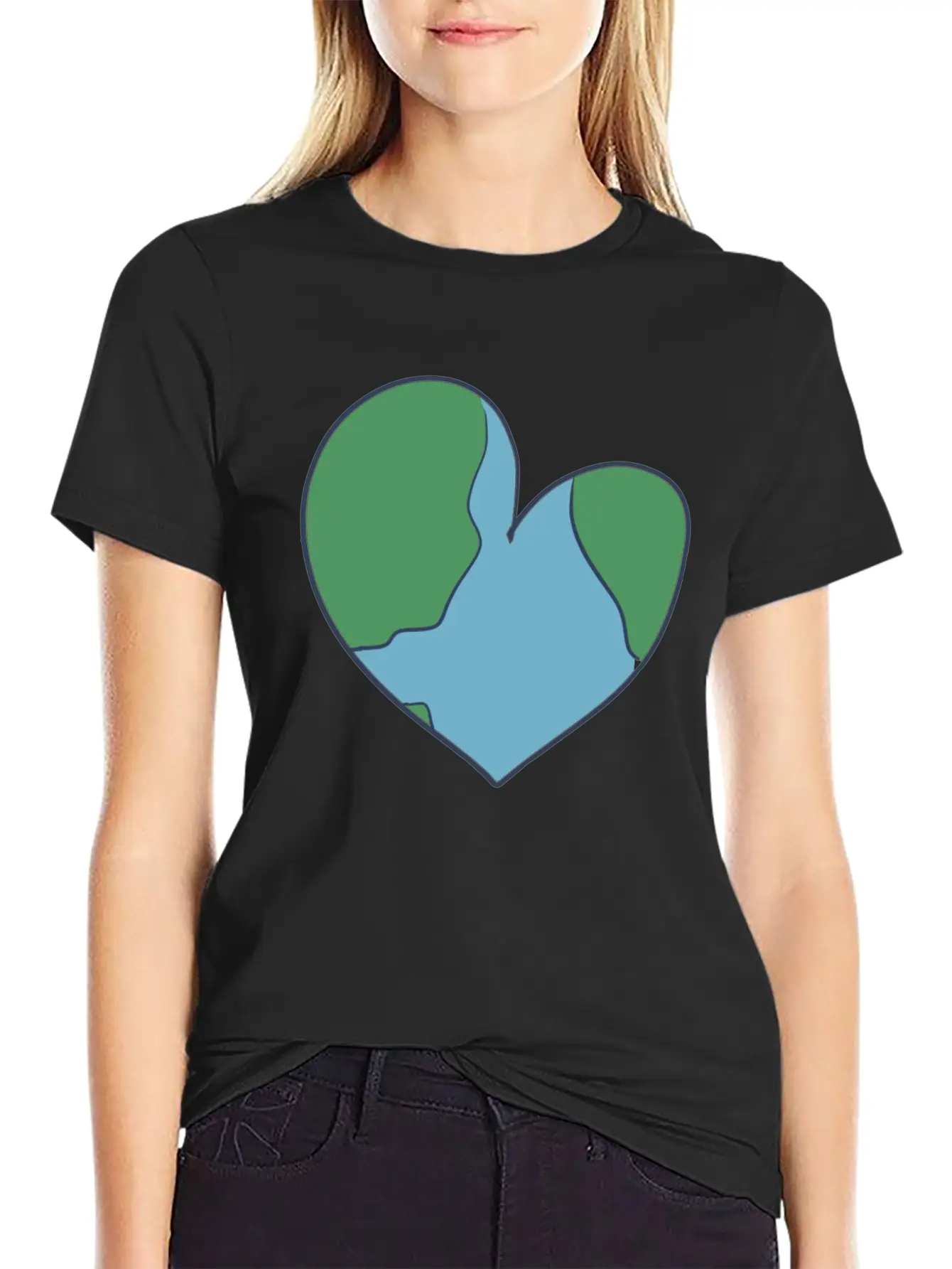 Earth Heart Climate Change Unisex Casual T-Shirt – Clean Design For Daily Comfort