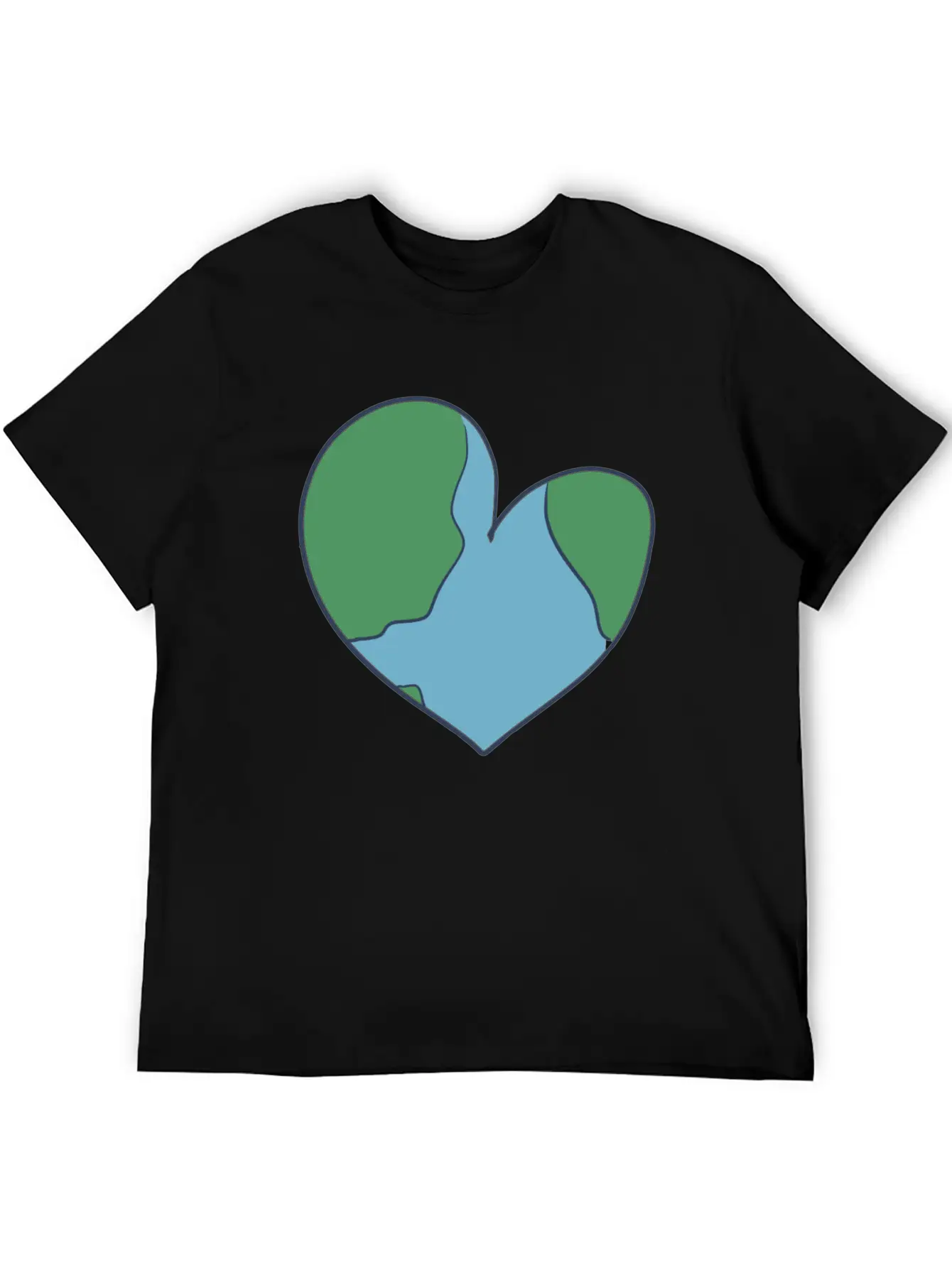 Earth Heart Climate Change Unisex Casual T-Shirt – Clean Design For Daily Comfort