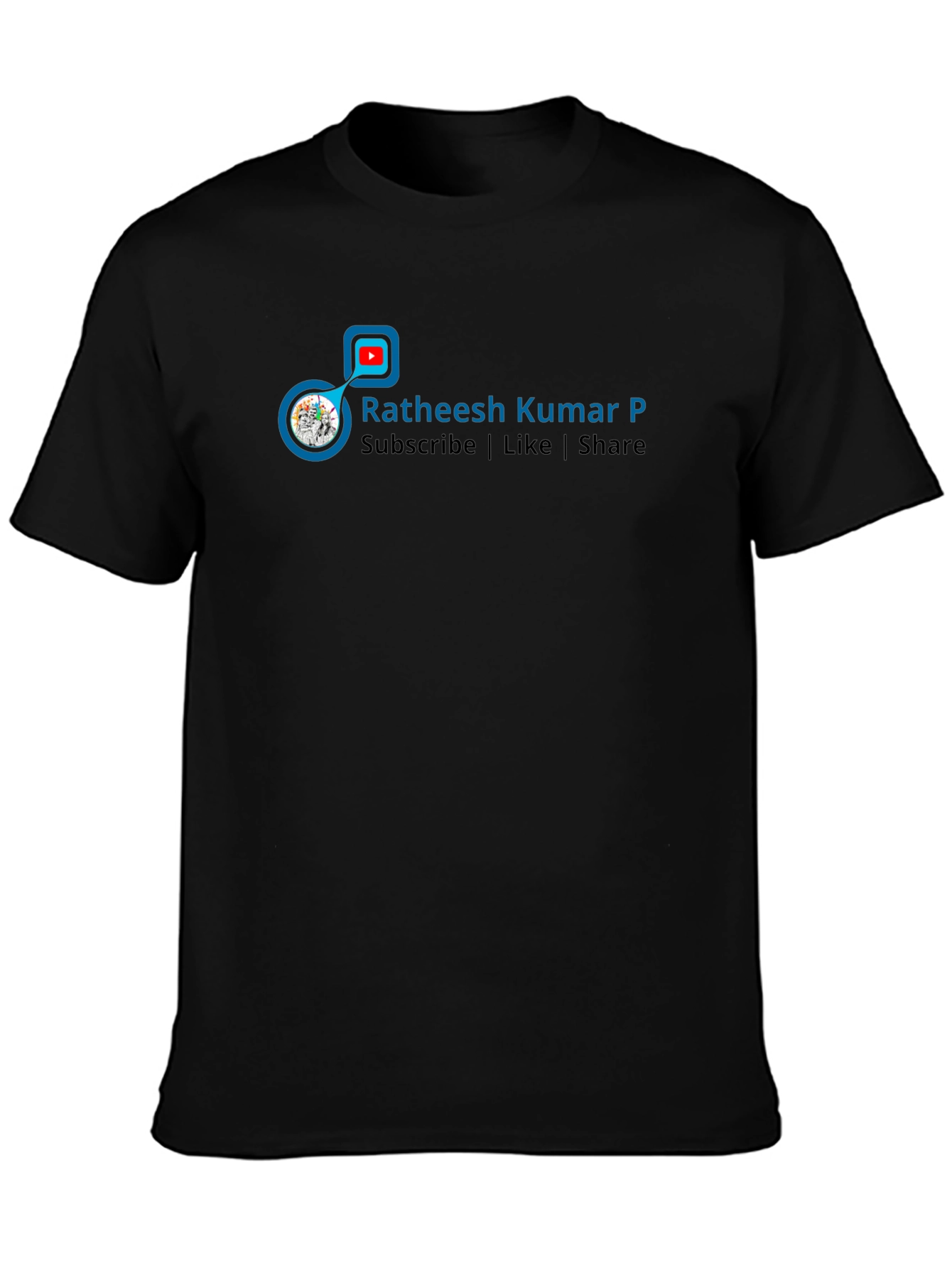 Ratheesh Kumar P Black T-Shirt