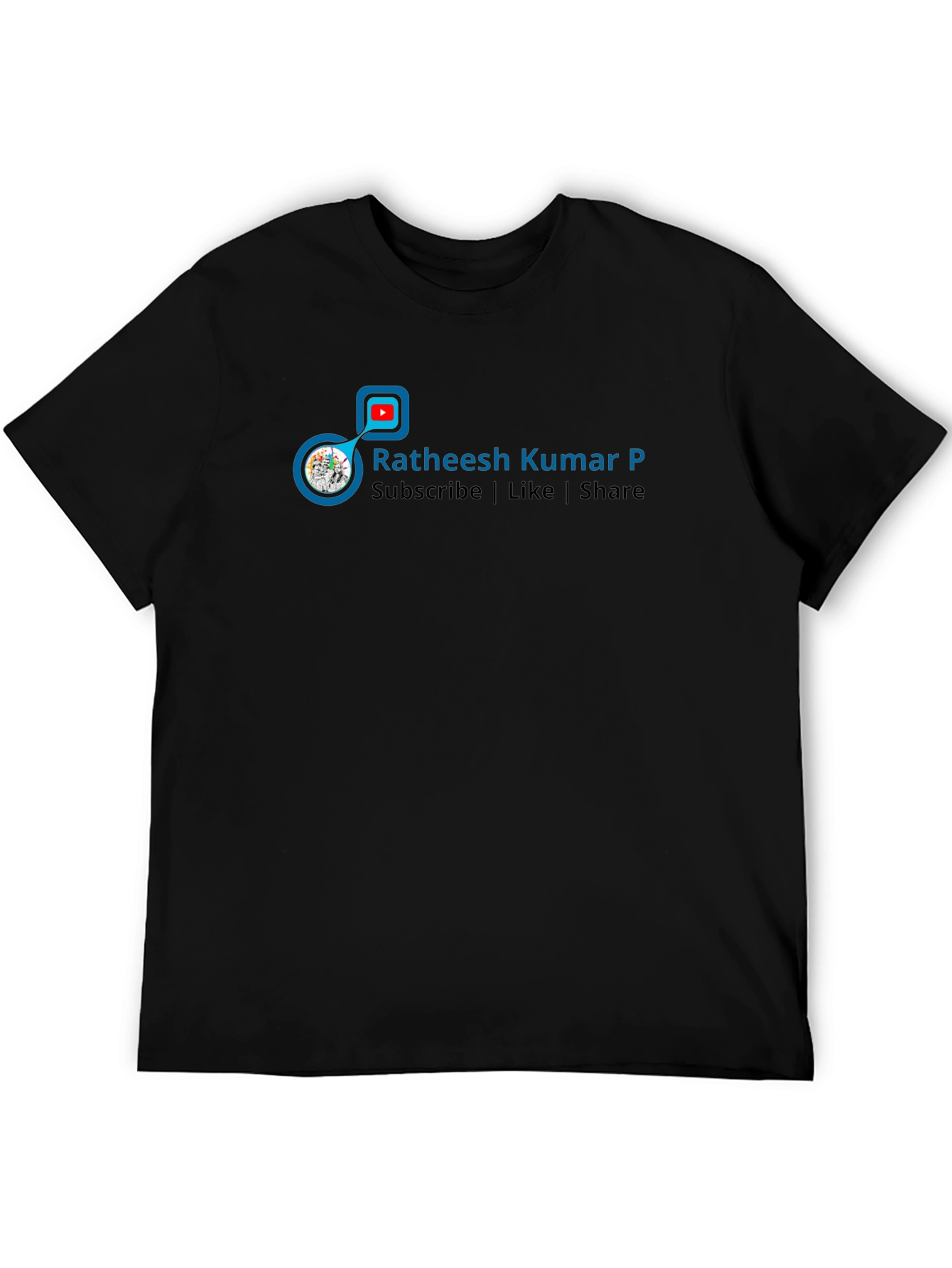 Ratheesh Kumar P Black T-Shirt