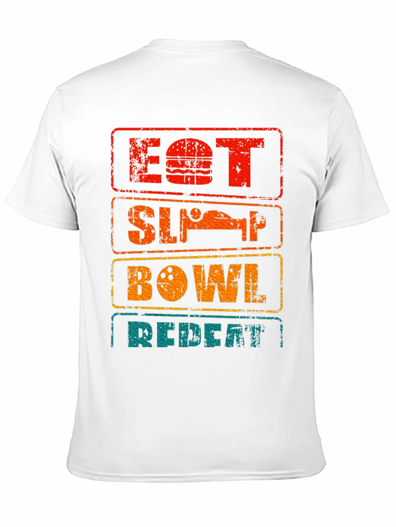 Eat Sleep Bowl Repeat Graphic Tee