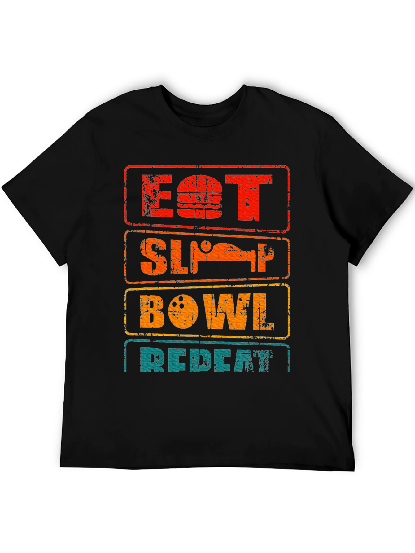 Eat Sleep Bowl Repeat Graphic Tee