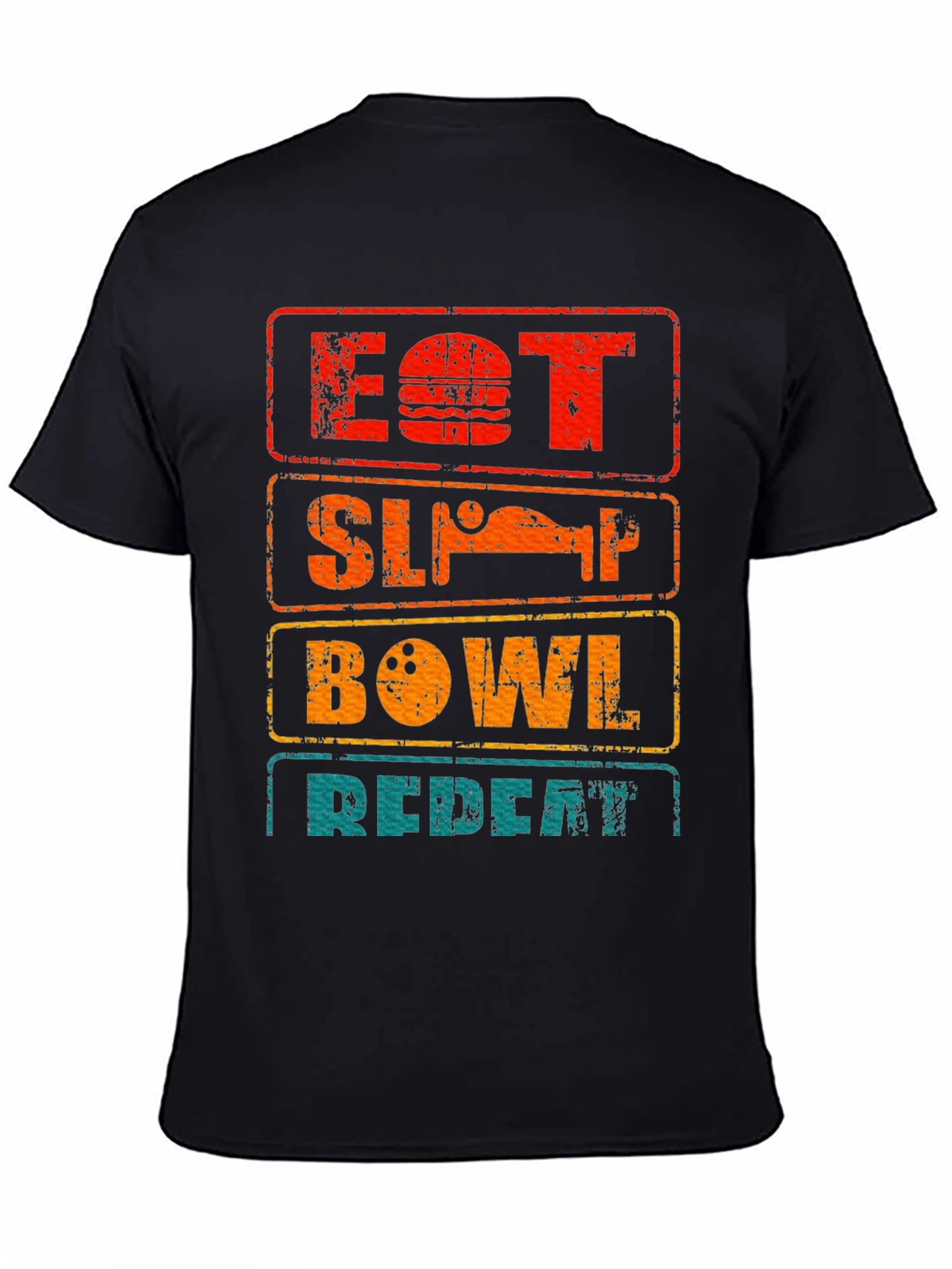 Eat Sleep Bowl Repeat Graphic Tee