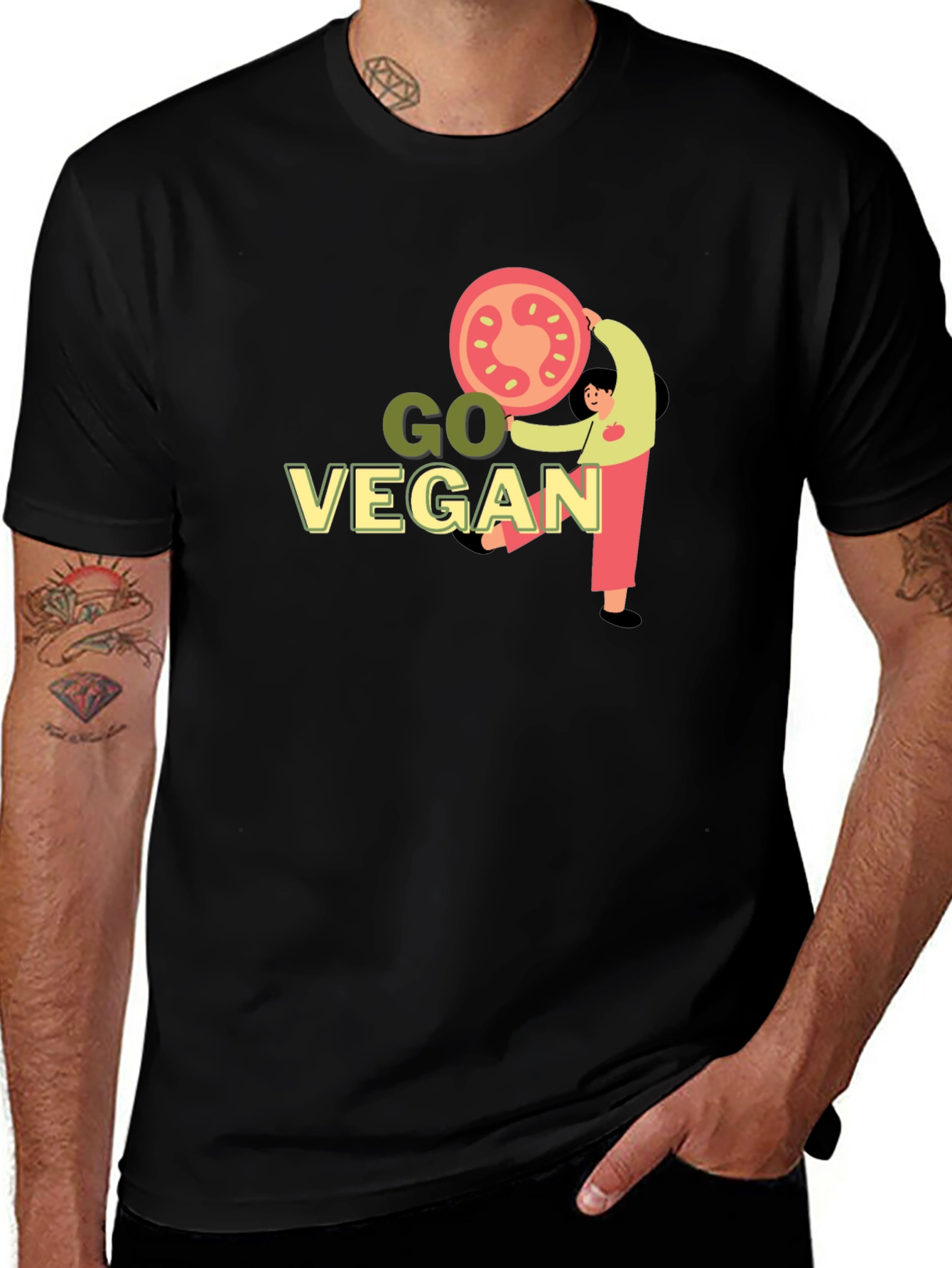 Go Vegan Graphic T-Shirt