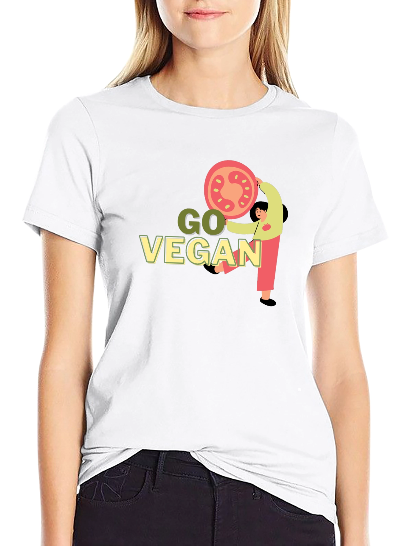 Go Vegan Graphic T-Shirt