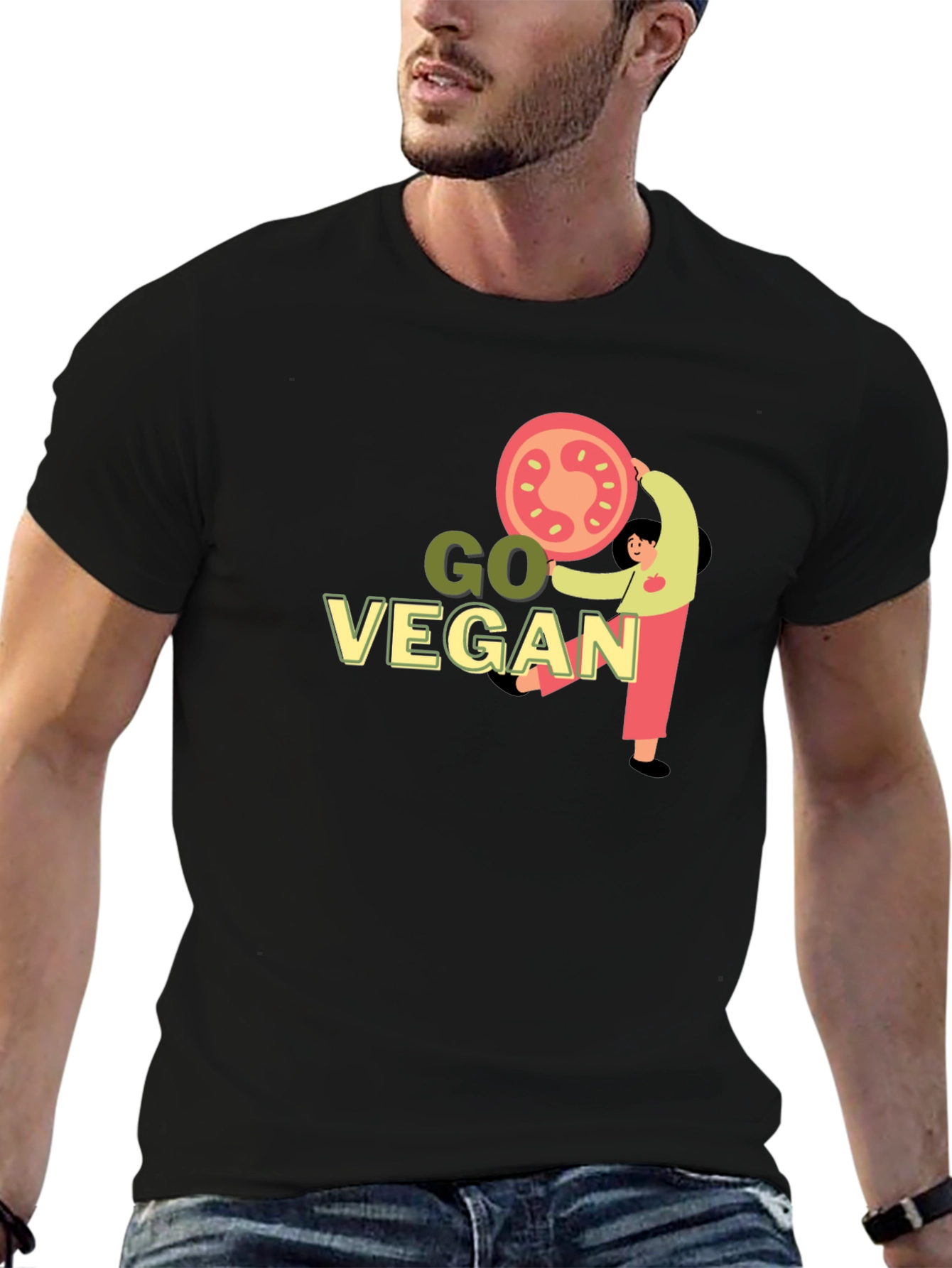 Go Vegan Graphic T-Shirt