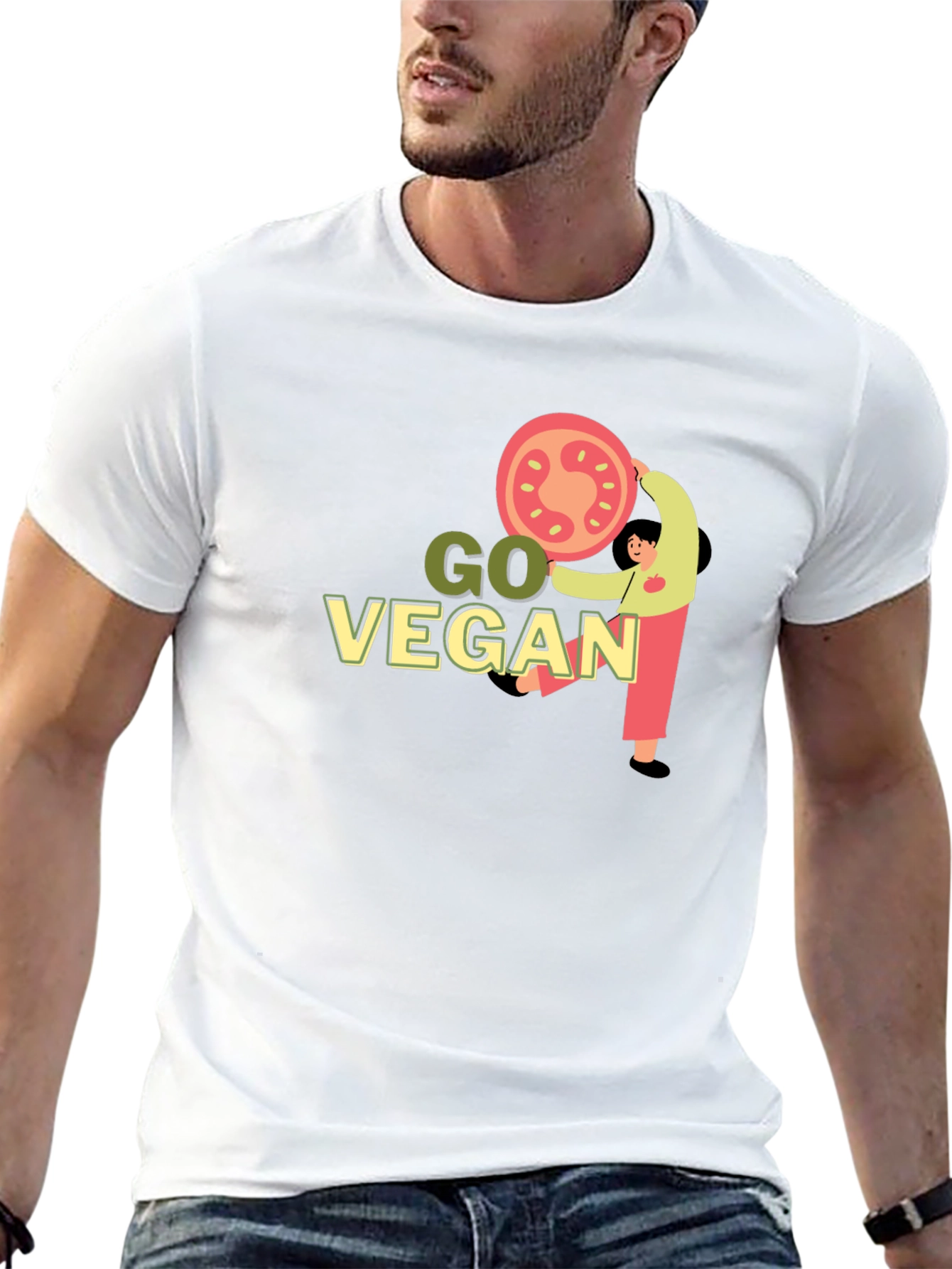 Go Vegan Graphic T-Shirt