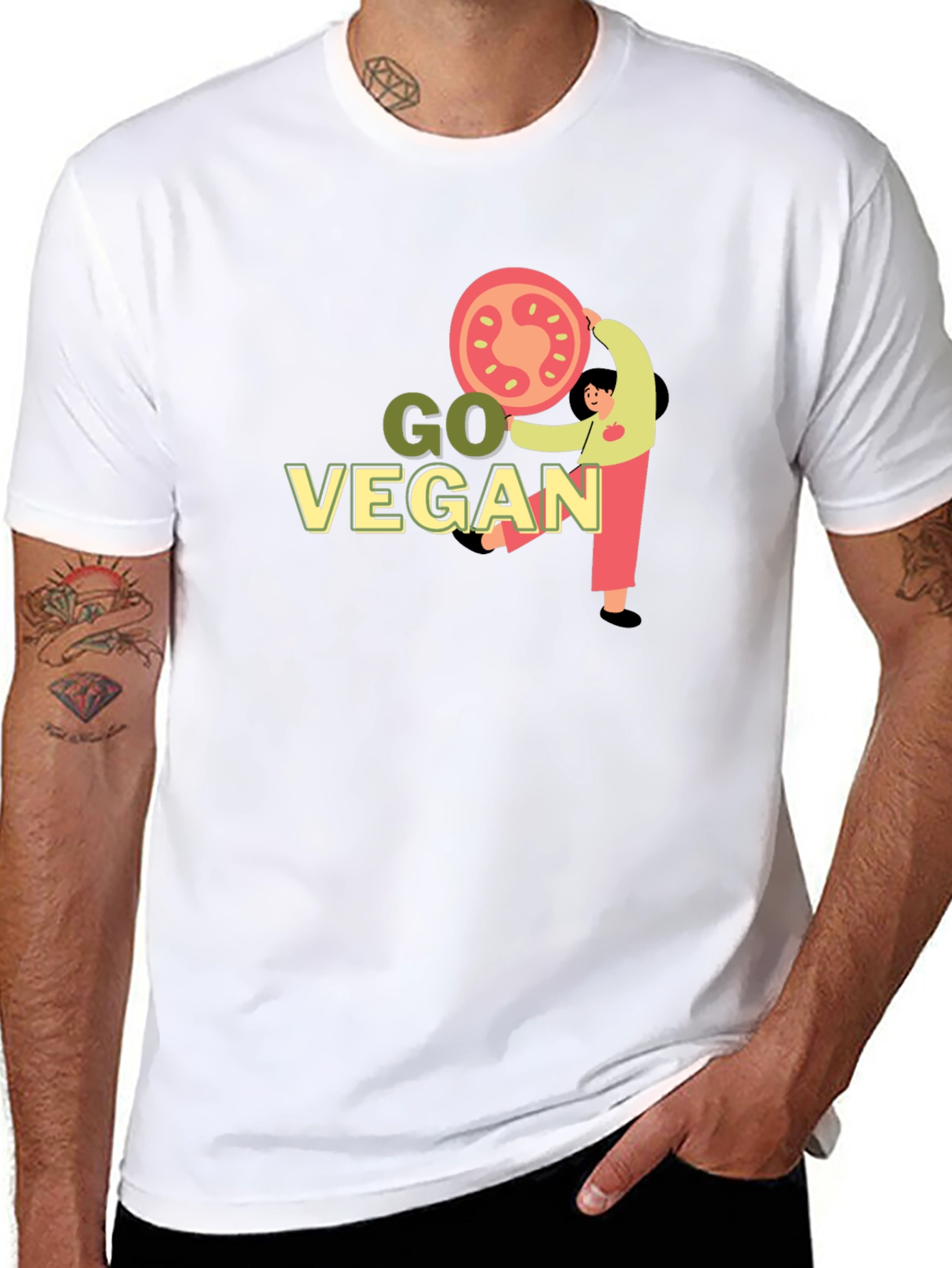 Go Vegan Graphic T-Shirt