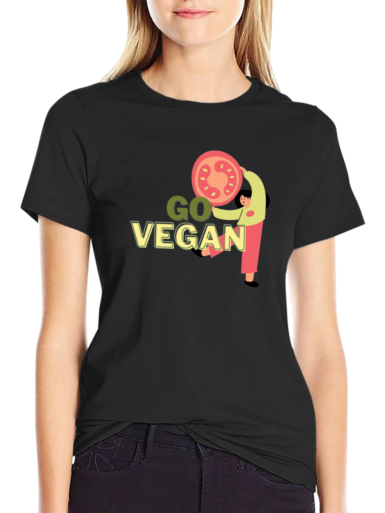 Go Vegan Graphic T-Shirt
