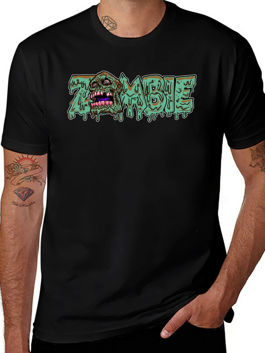 Zombie Graphic Print Crew Neck T-Shirt