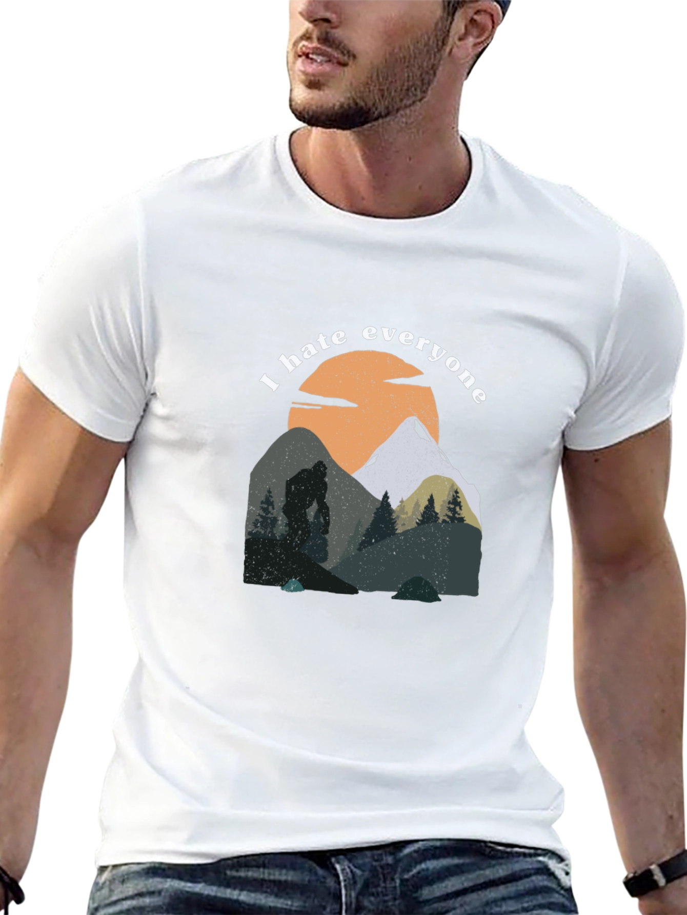 I Hate Everyone Bigfoot T-Shirt