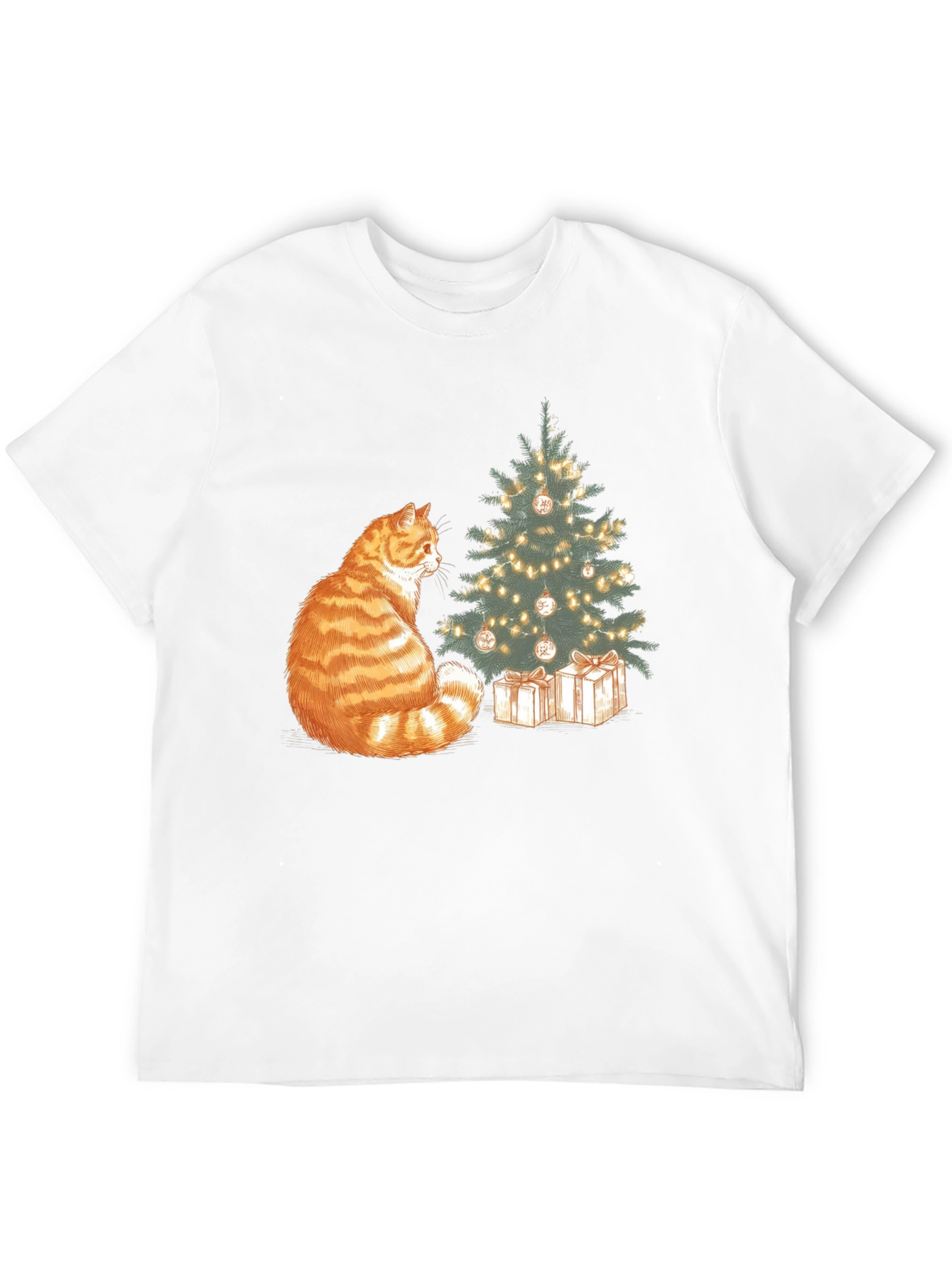Festive Cat Christmas T-Shirt