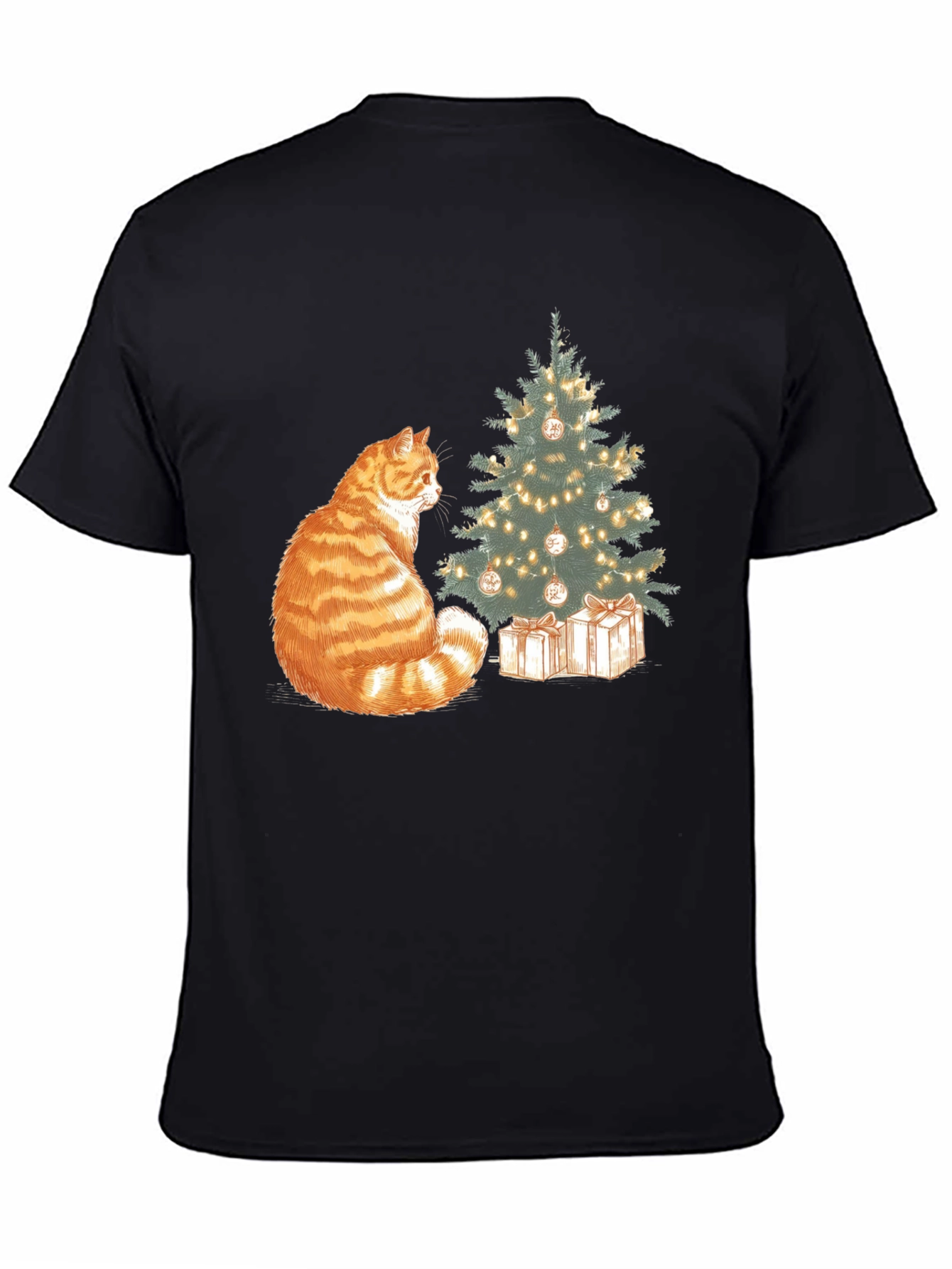 Festive Cat Christmas T-Shirt