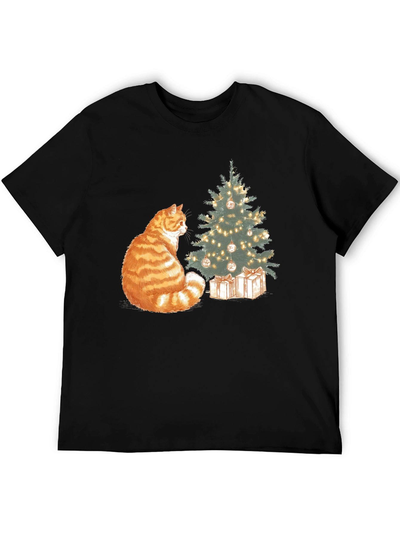 Festive Cat Christmas T-Shirt