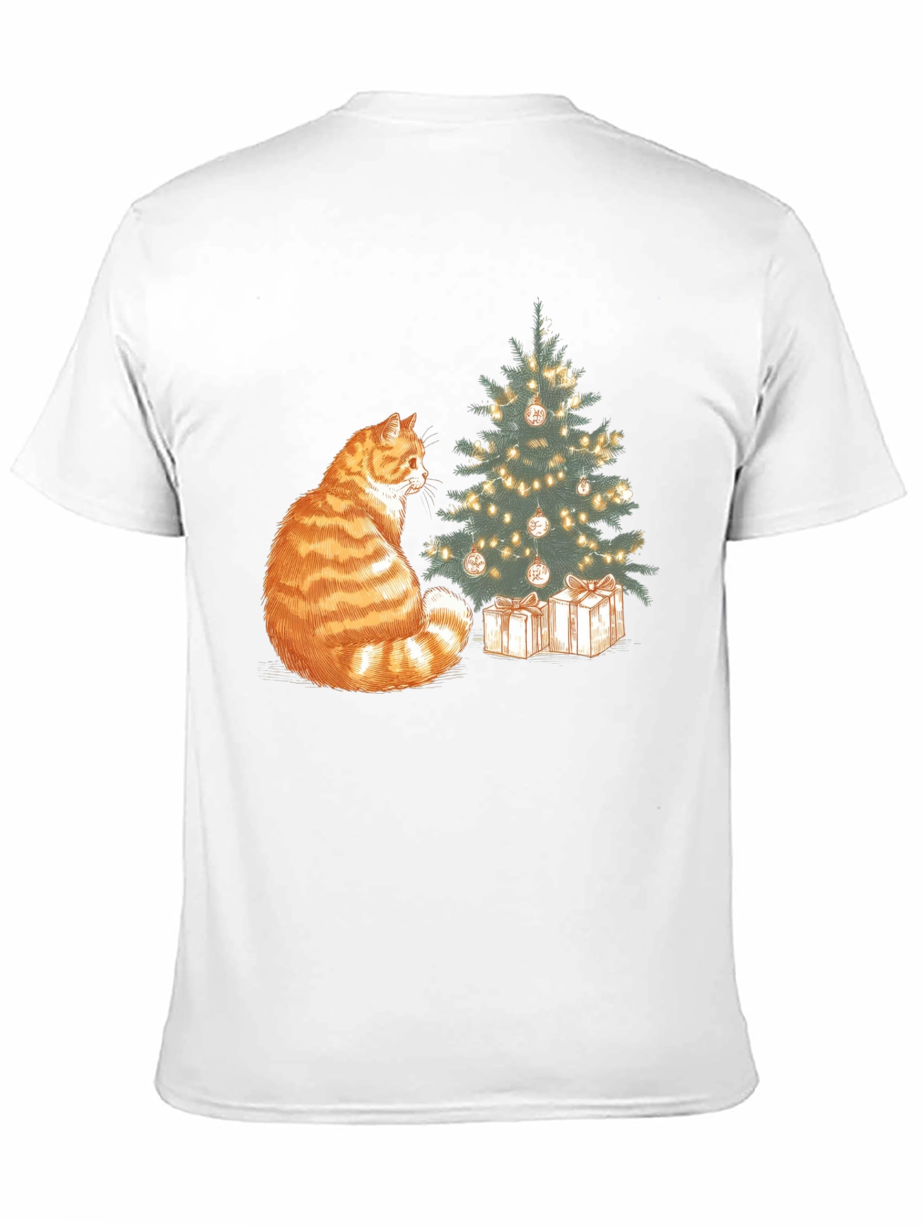 Festive Cat Christmas T-Shirt