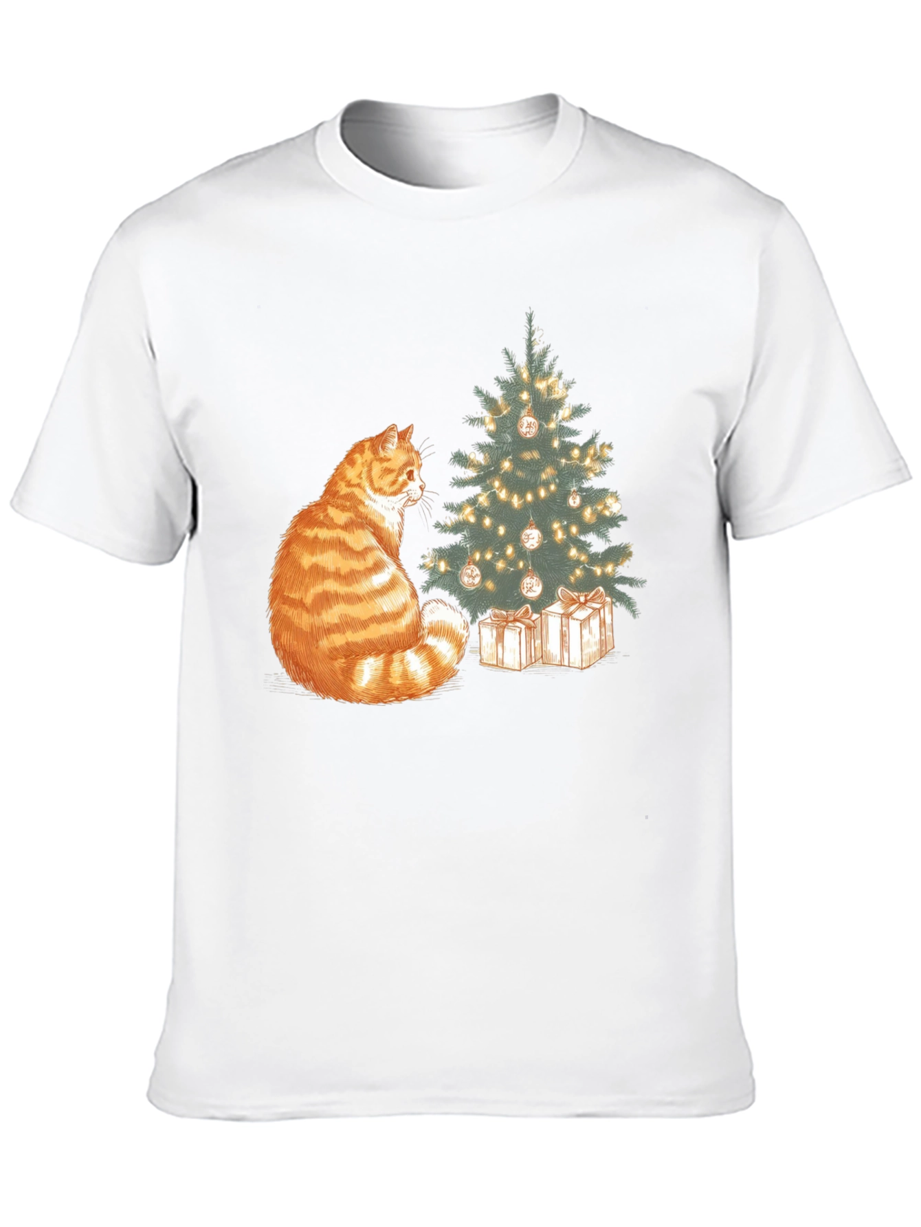Festive Cat Christmas T-Shirt