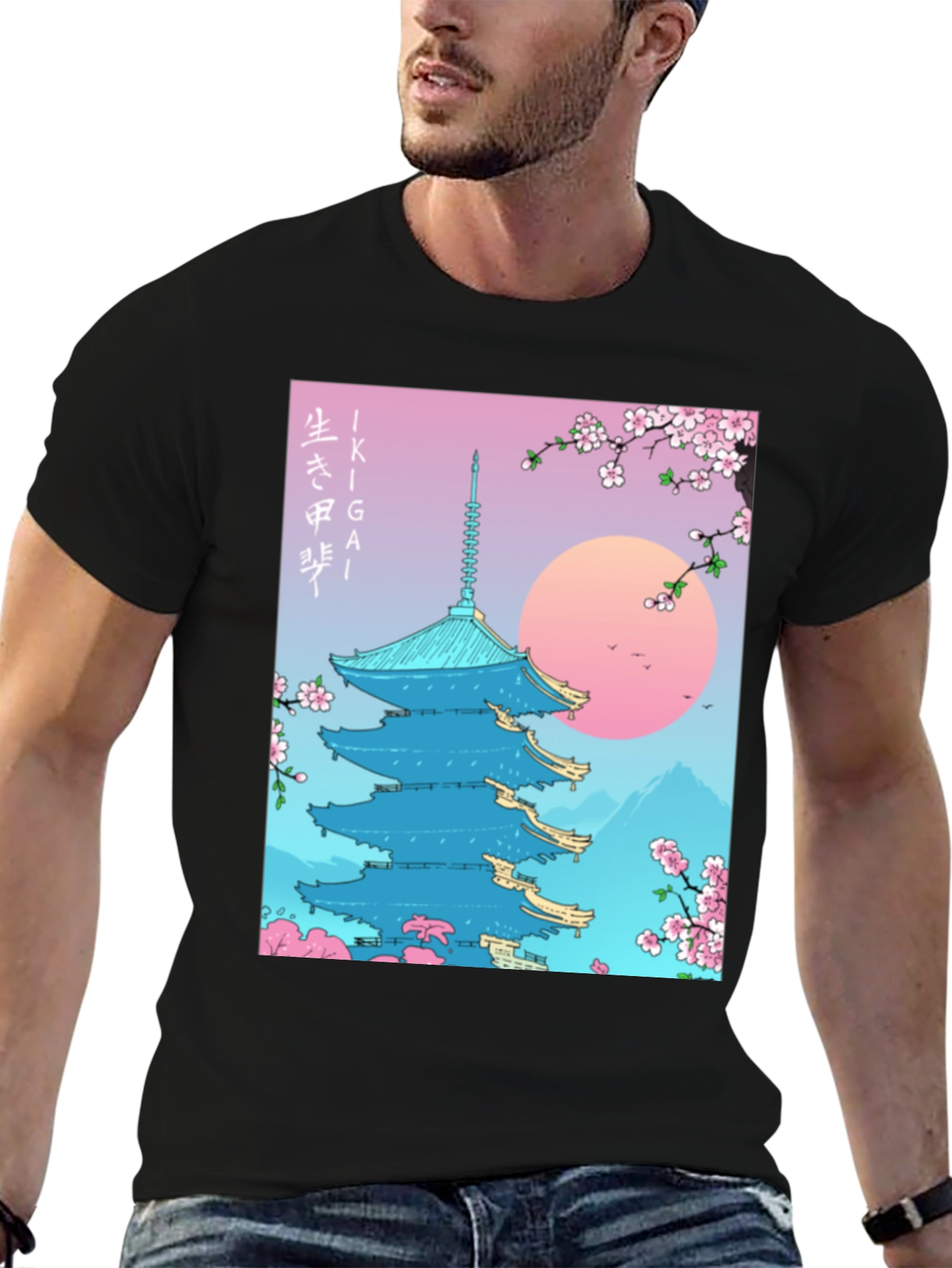 Ikigai Japanese Temple T-Shirt