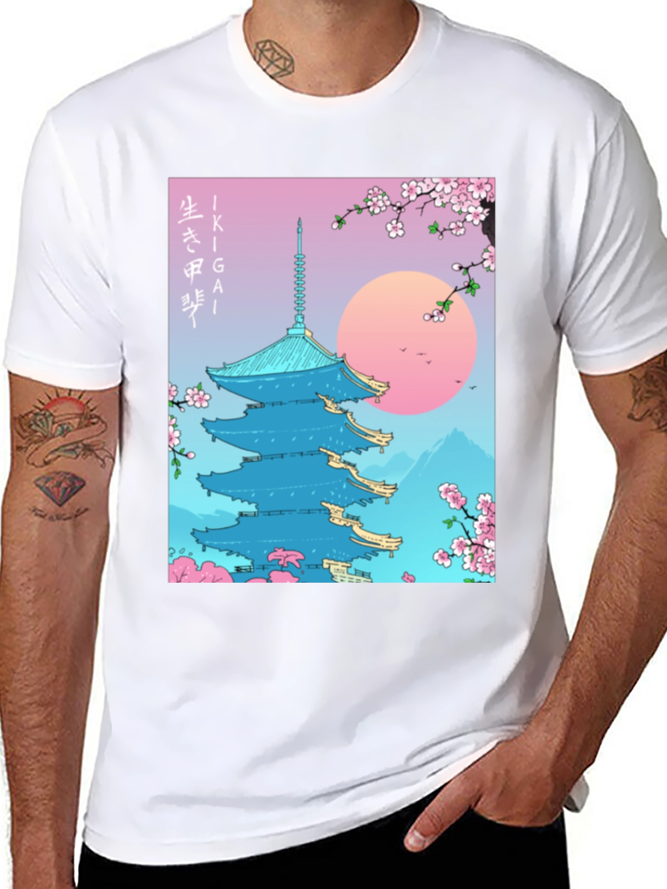 Ikigai Japanese Temple T-Shirt