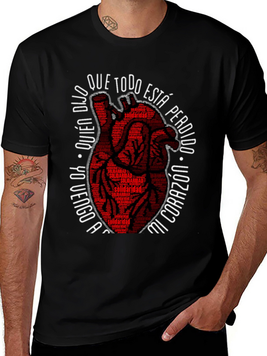 Solidaridad Heart Graphic Tee - Black