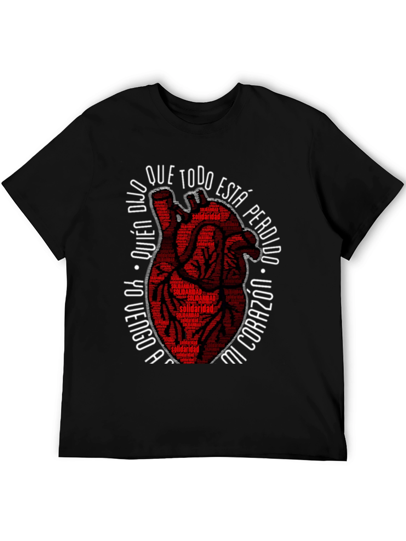 Solidaridad Heart Graphic Tee - Black