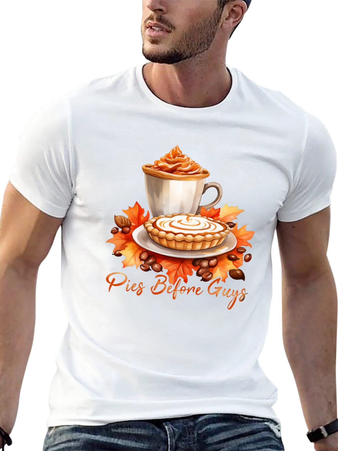 Pies Before Guys T-Shirt - Autumnal Comfort