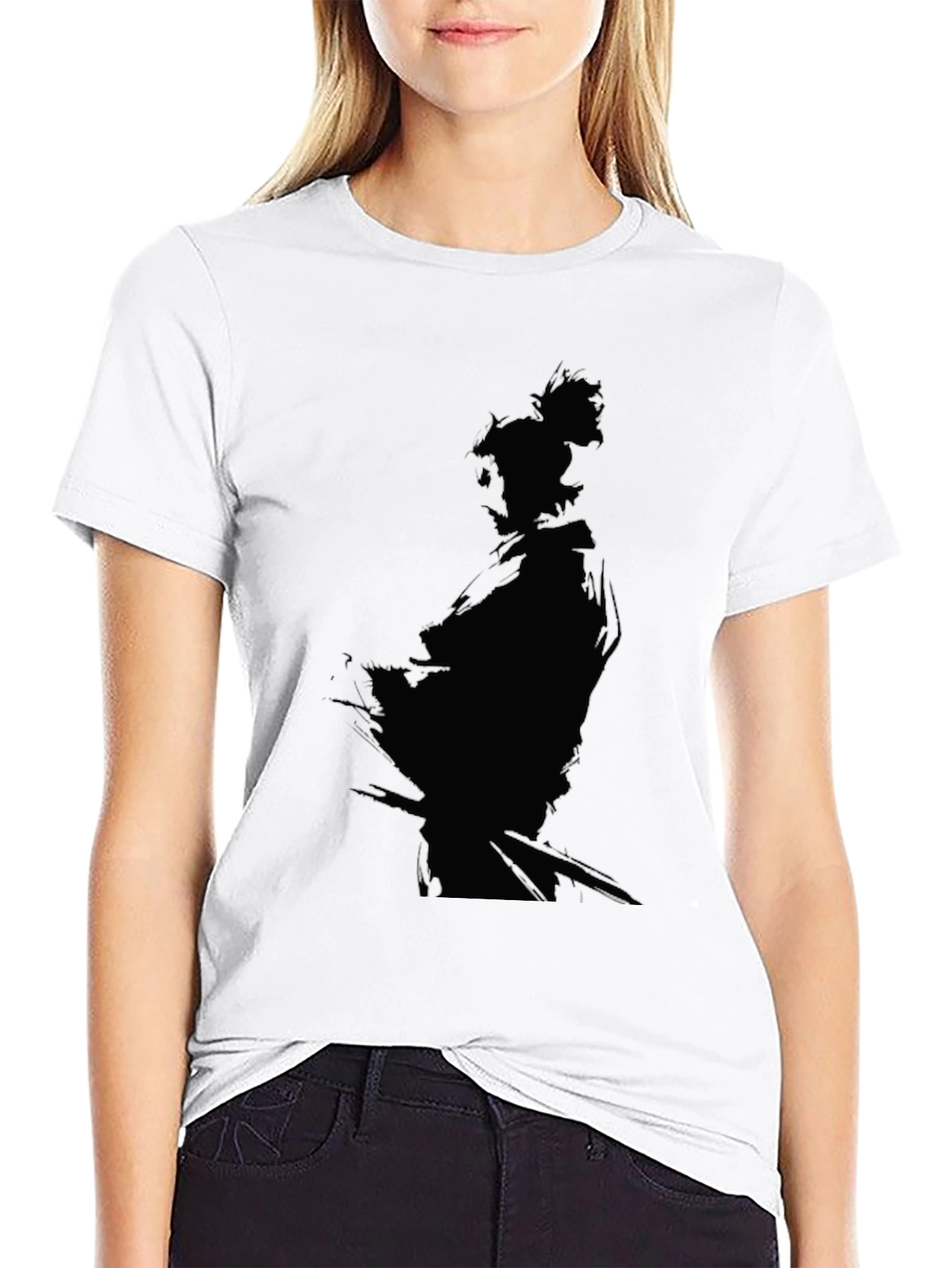 Samurai Silhouette Black T-Shirt