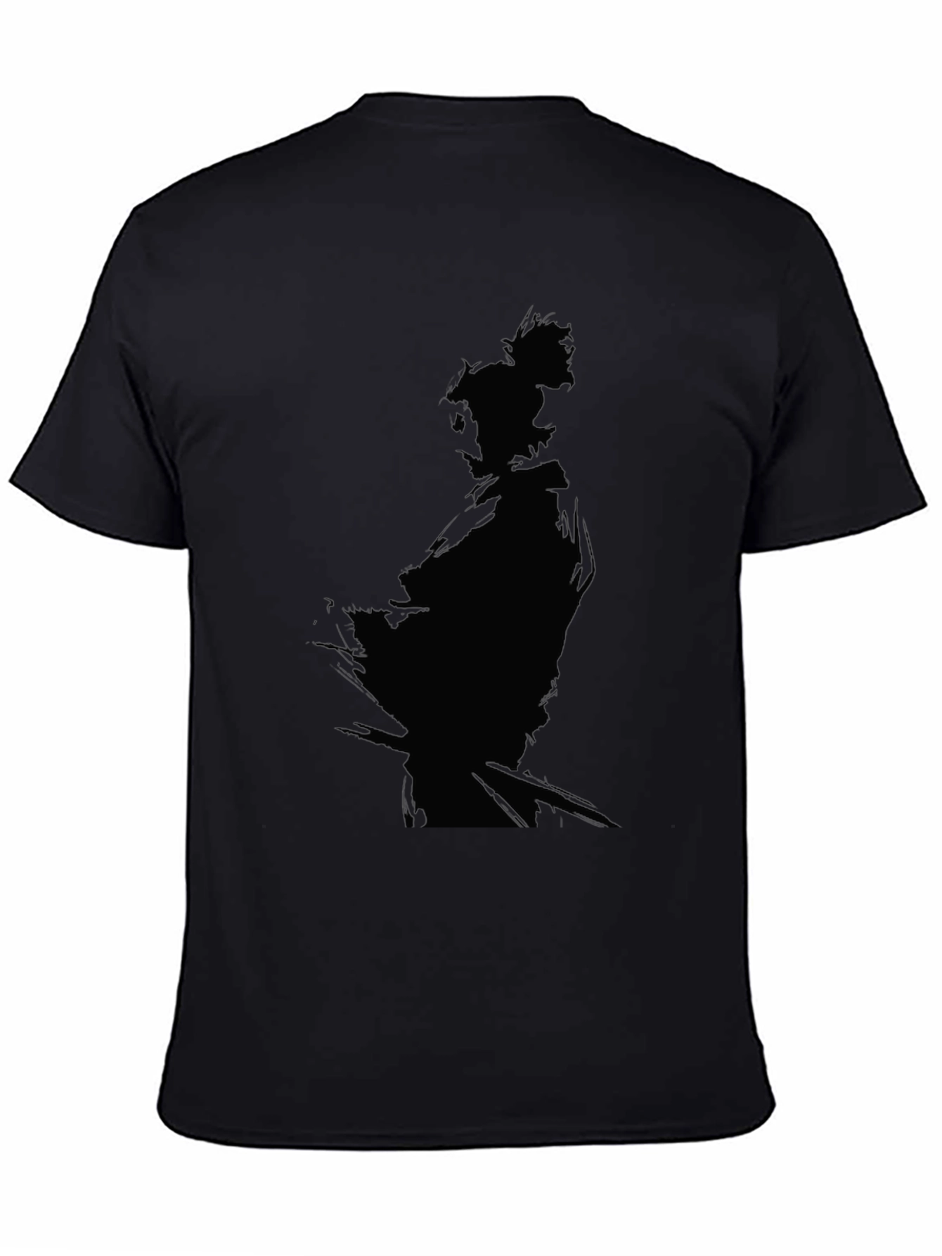 Samurai Silhouette Black T-Shirt