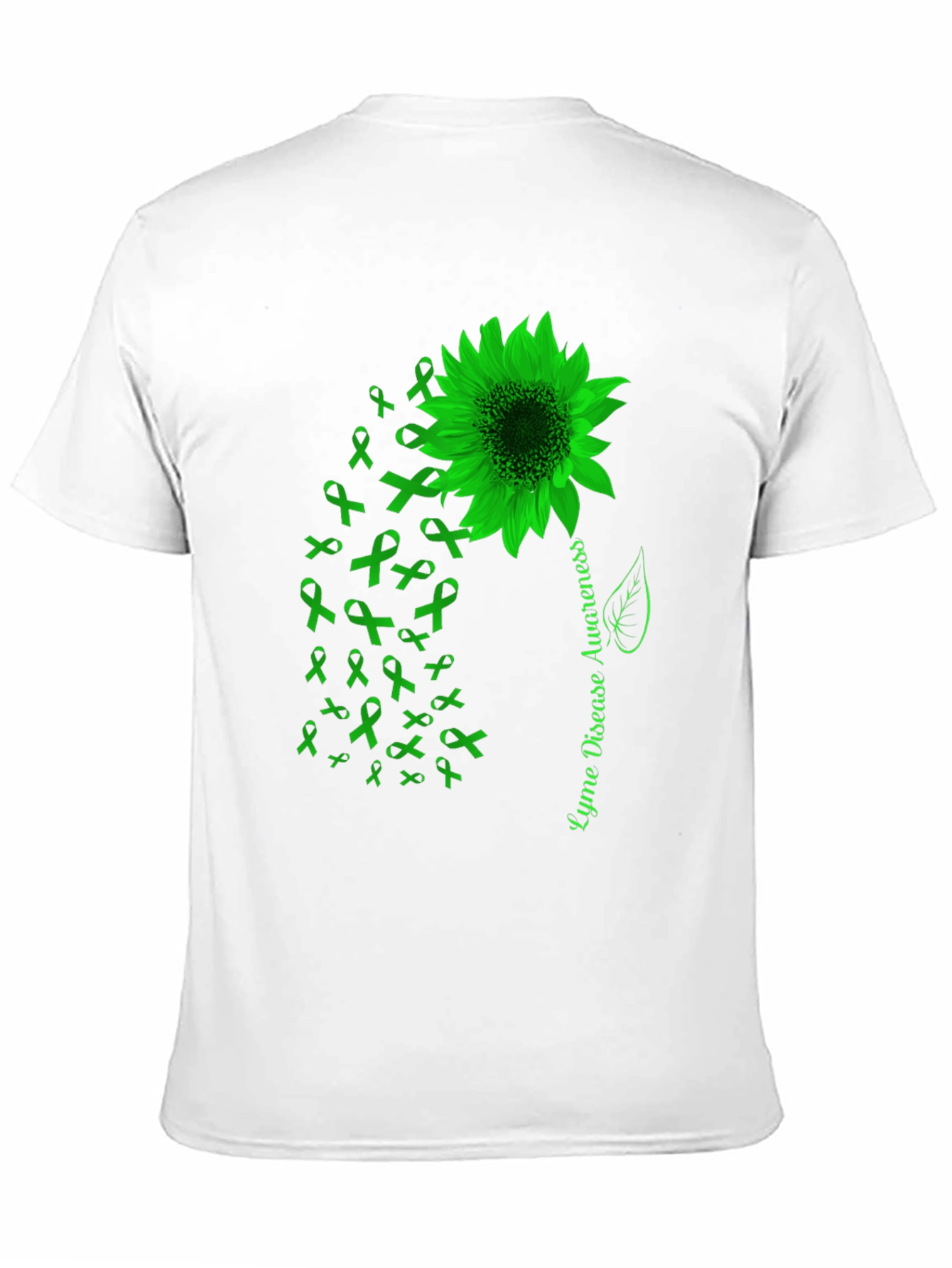 Lyme Disease Awareness Sunflower Ribbon T-Shirt