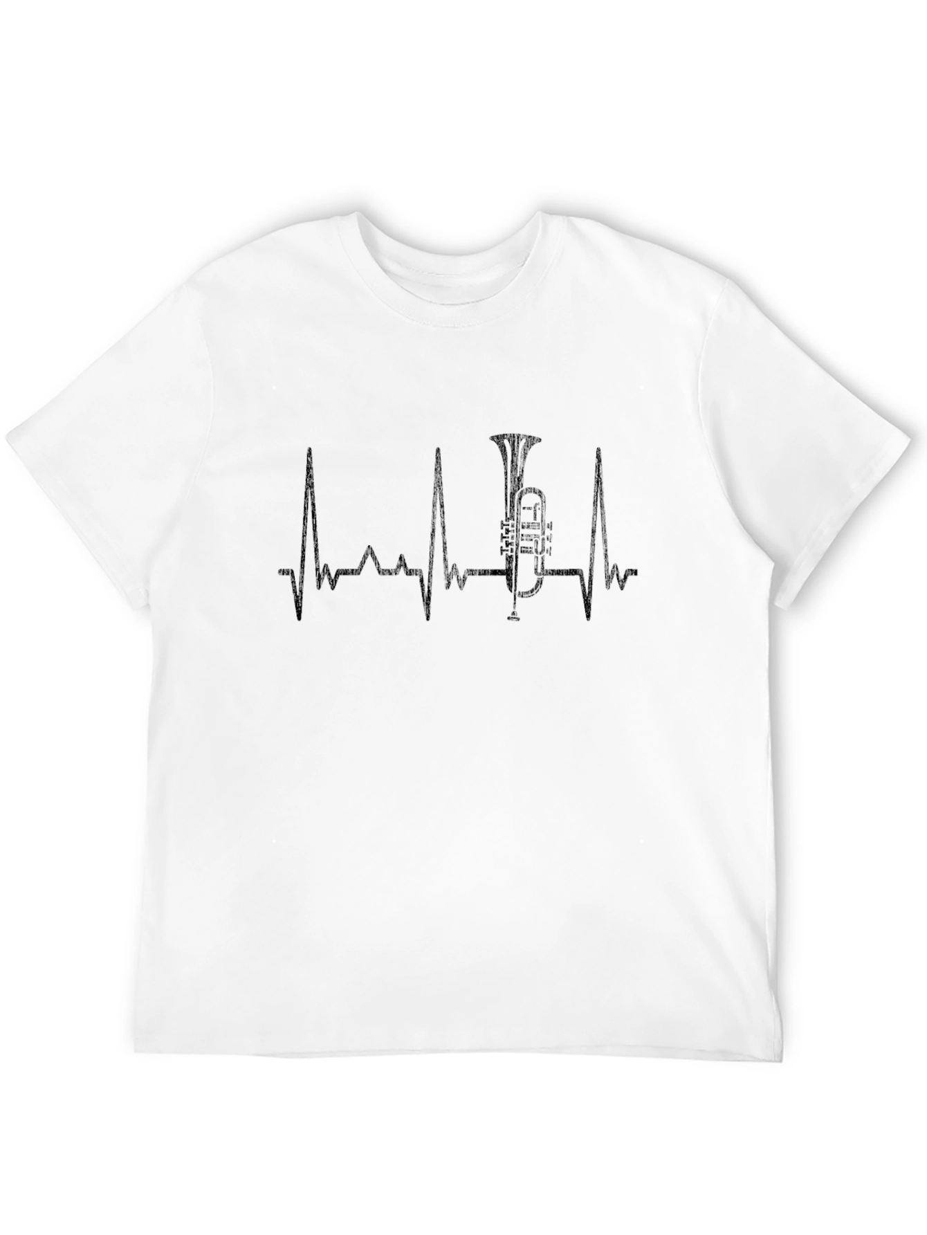 Tuba Heartbeat Graphic Tee - Music Lover Shirt