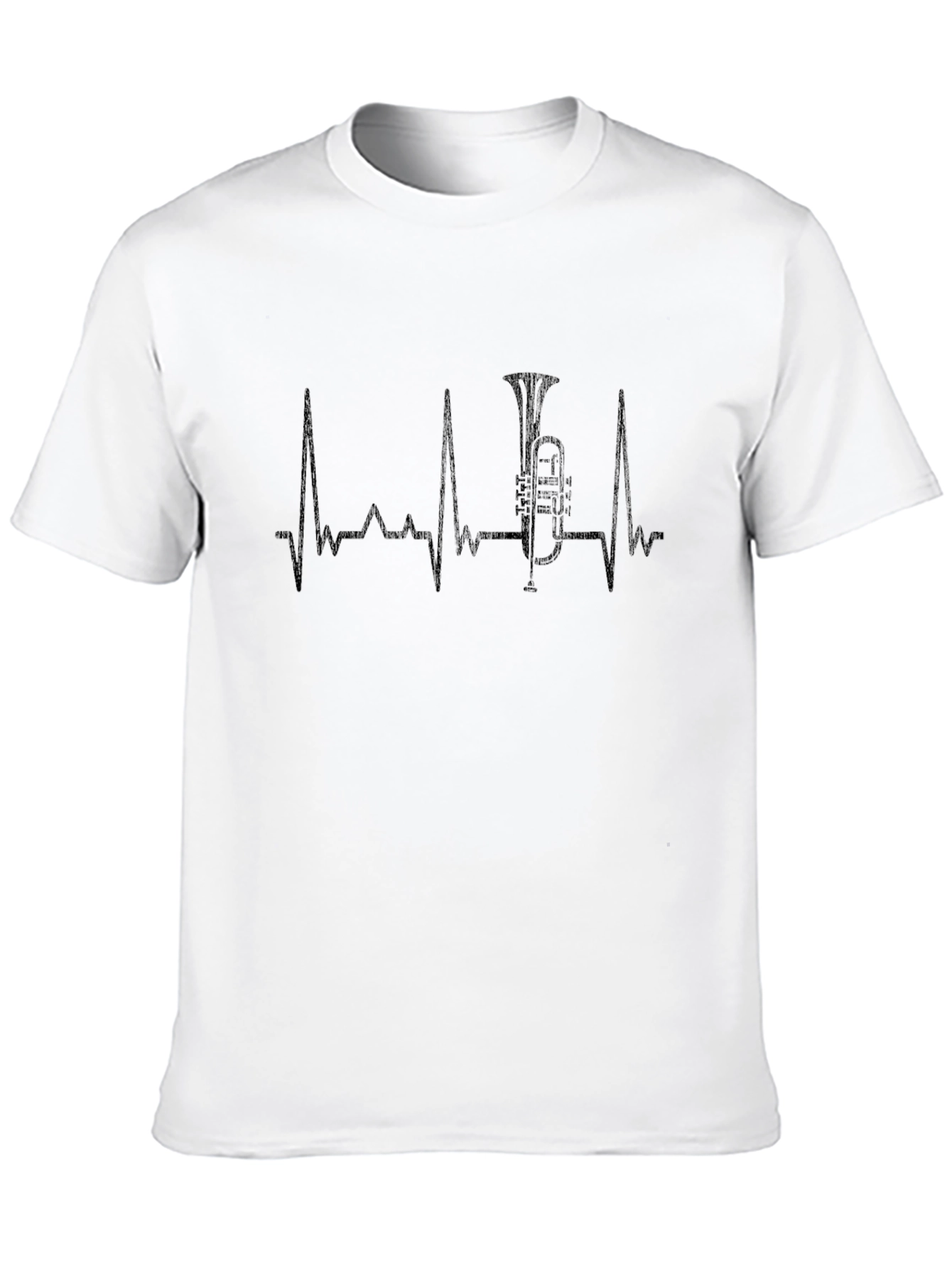 Tuba Heartbeat Graphic Tee - Music Lover Shirt