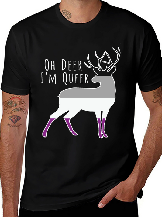 Oh Deer Im Queer Asexual Pride T-Shirt