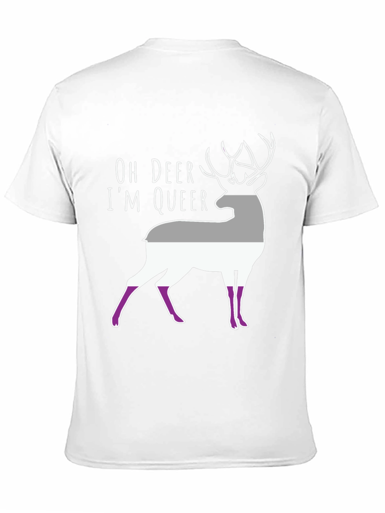 Oh Deer Im Queer Asexual Pride T-Shirt