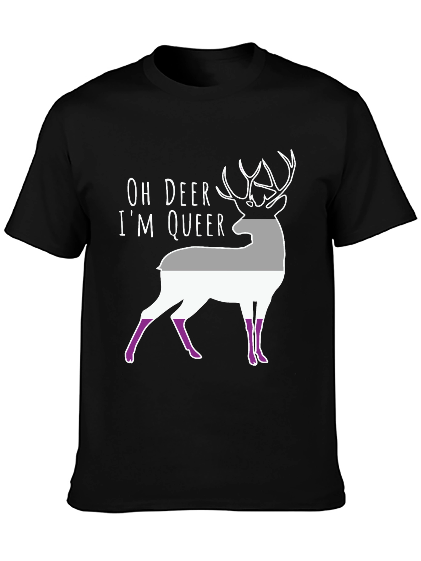 Oh Deer Im Queer Asexual Pride T-Shirt