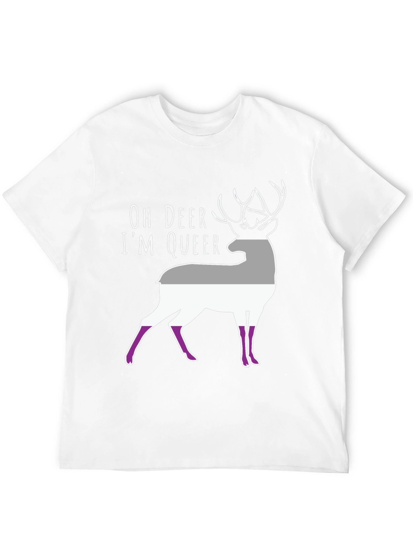 Oh Deer Im Queer Asexual Pride T-Shirt