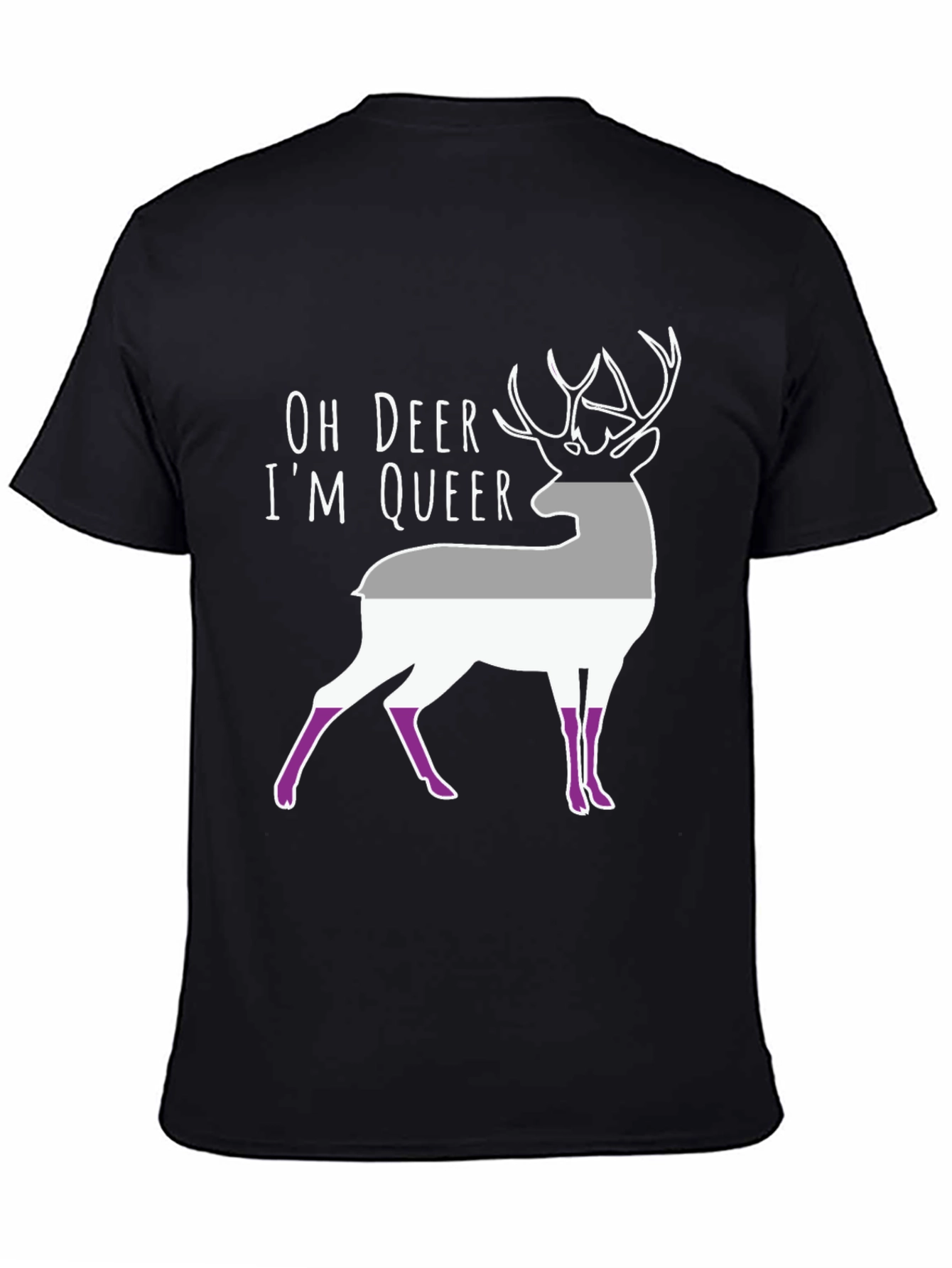 Oh Deer Im Queer Asexual Pride T-Shirt
