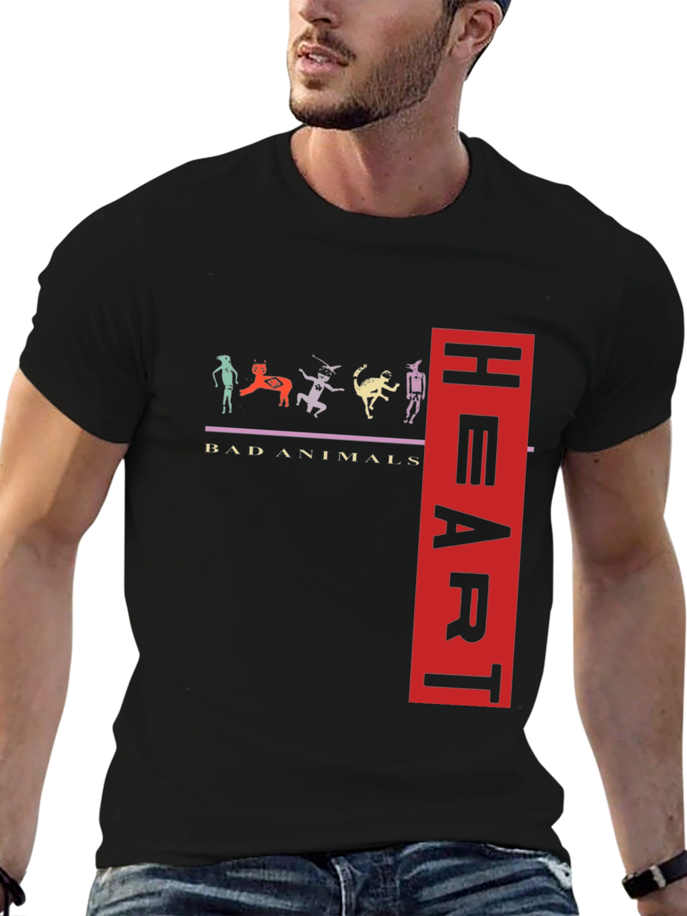 Bad Animals Heart T-Shirt