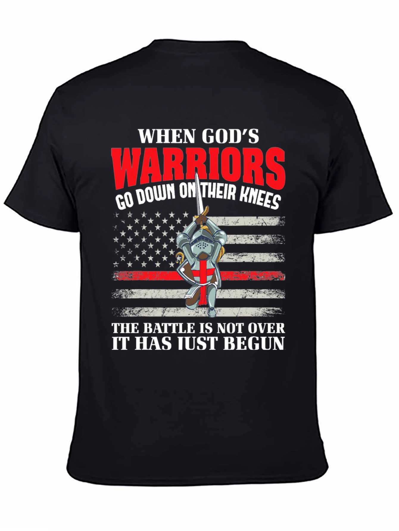 Gods Warriors T-Shirt - Crusader Knight Tee