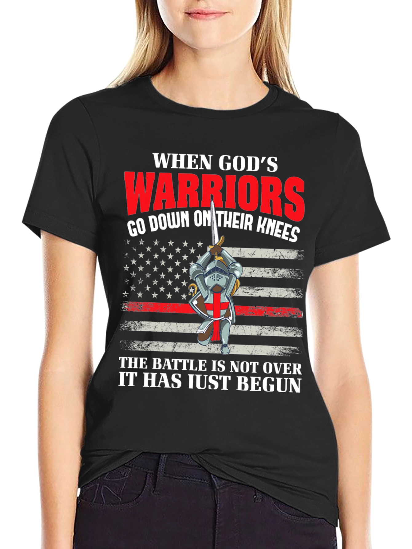 Gods Warriors T-Shirt - Crusader Knight Tee