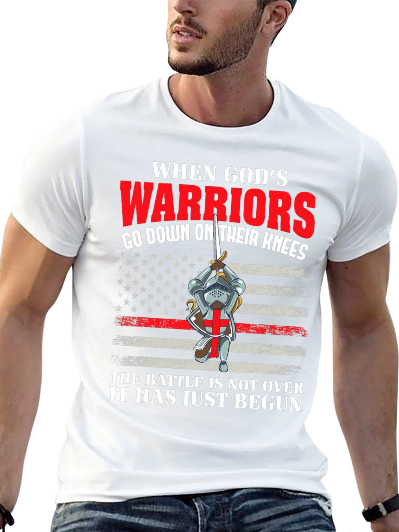 Gods Warriors T-Shirt - Crusader Knight Tee