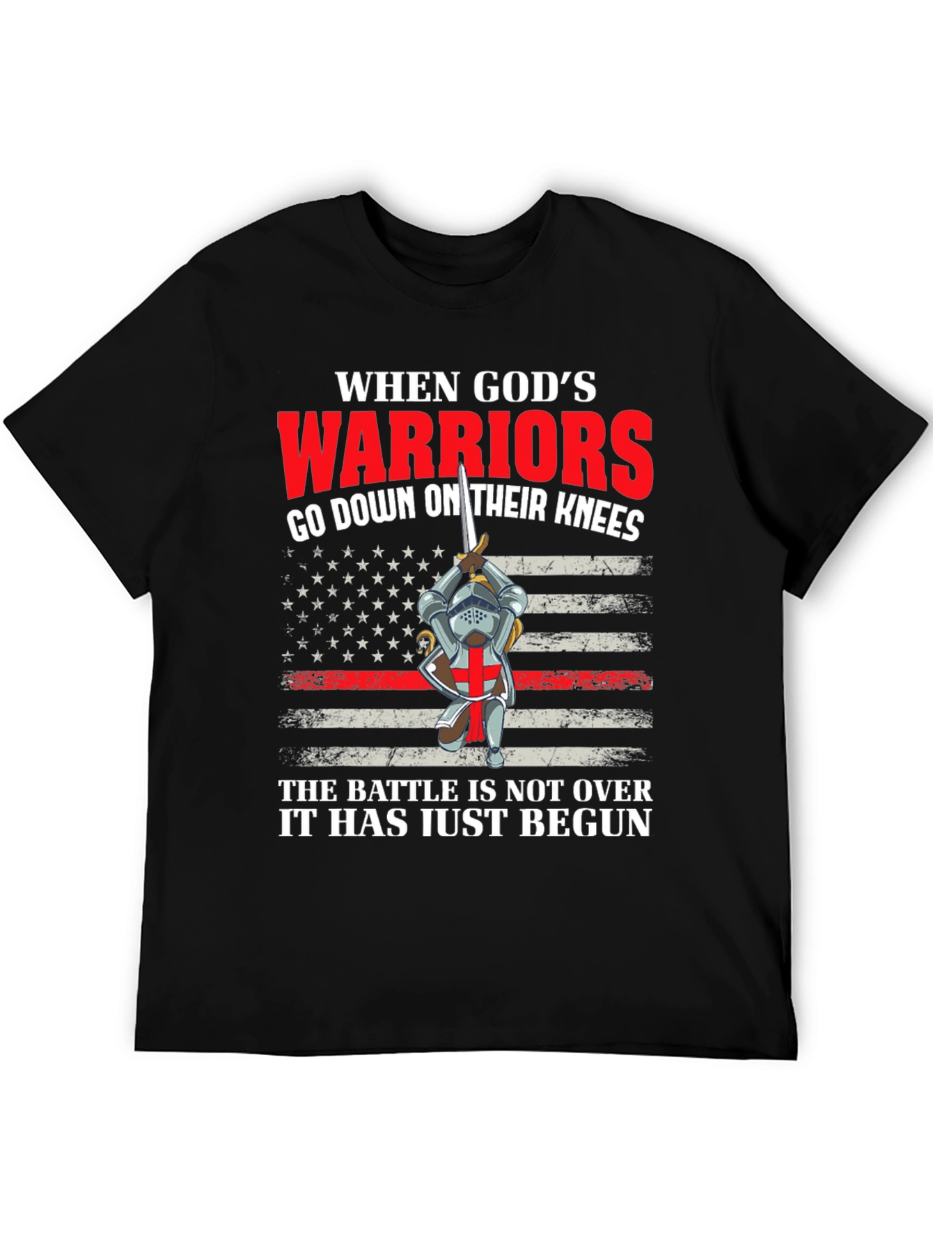 Gods Warriors T-Shirt - Crusader Knight Tee