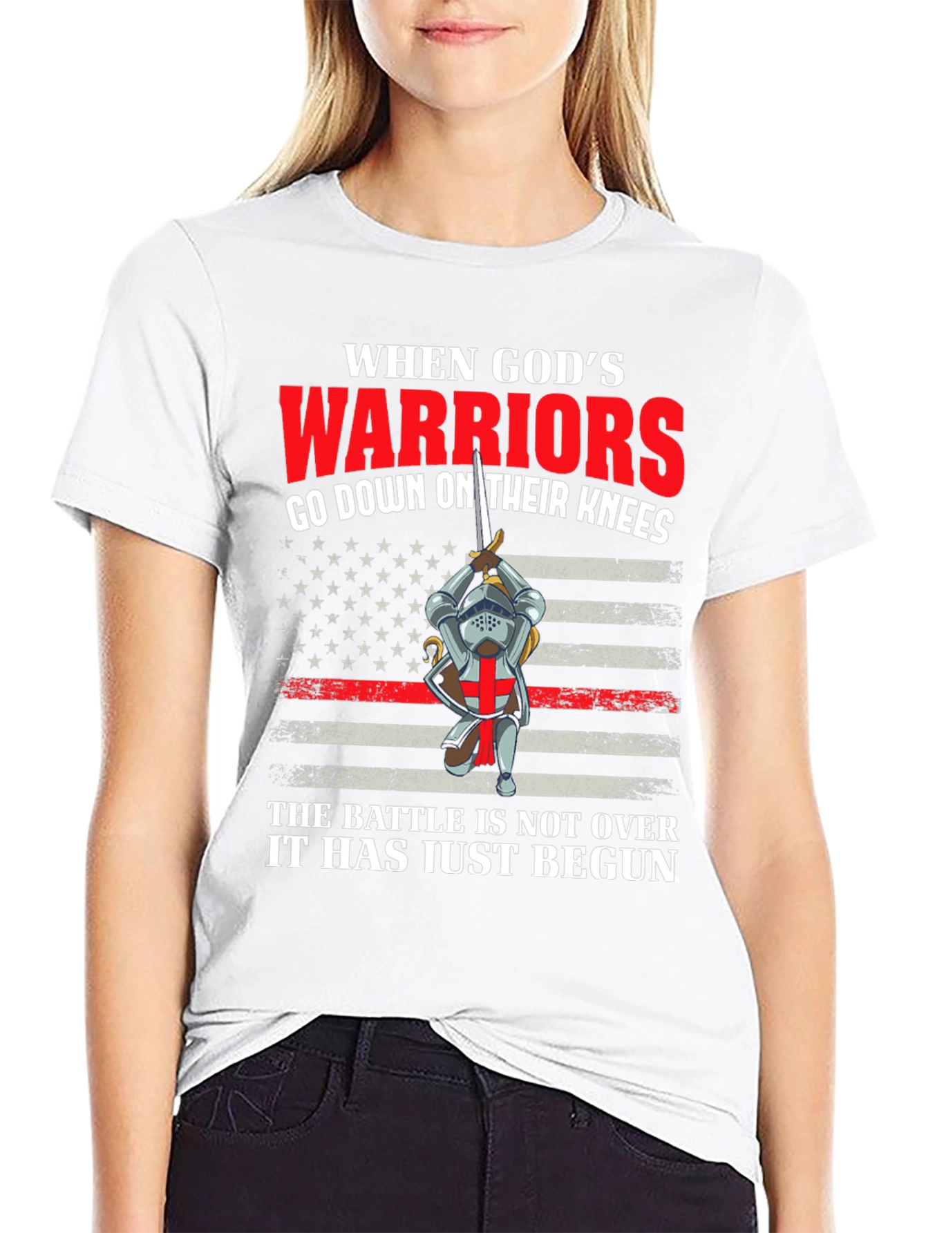 Gods Warriors T-Shirt - Crusader Knight Tee
