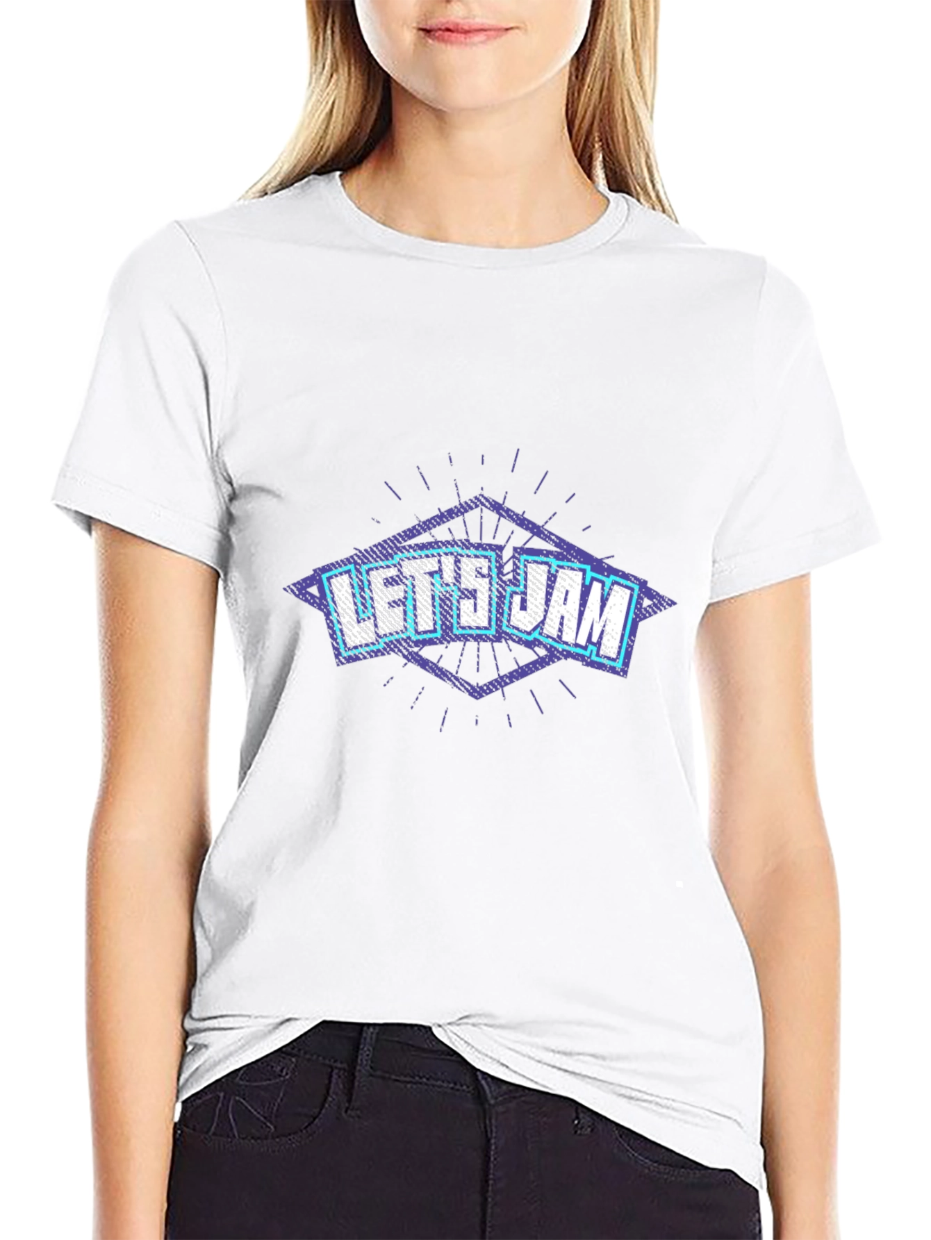 Lets Jam Graphic Tee - Black