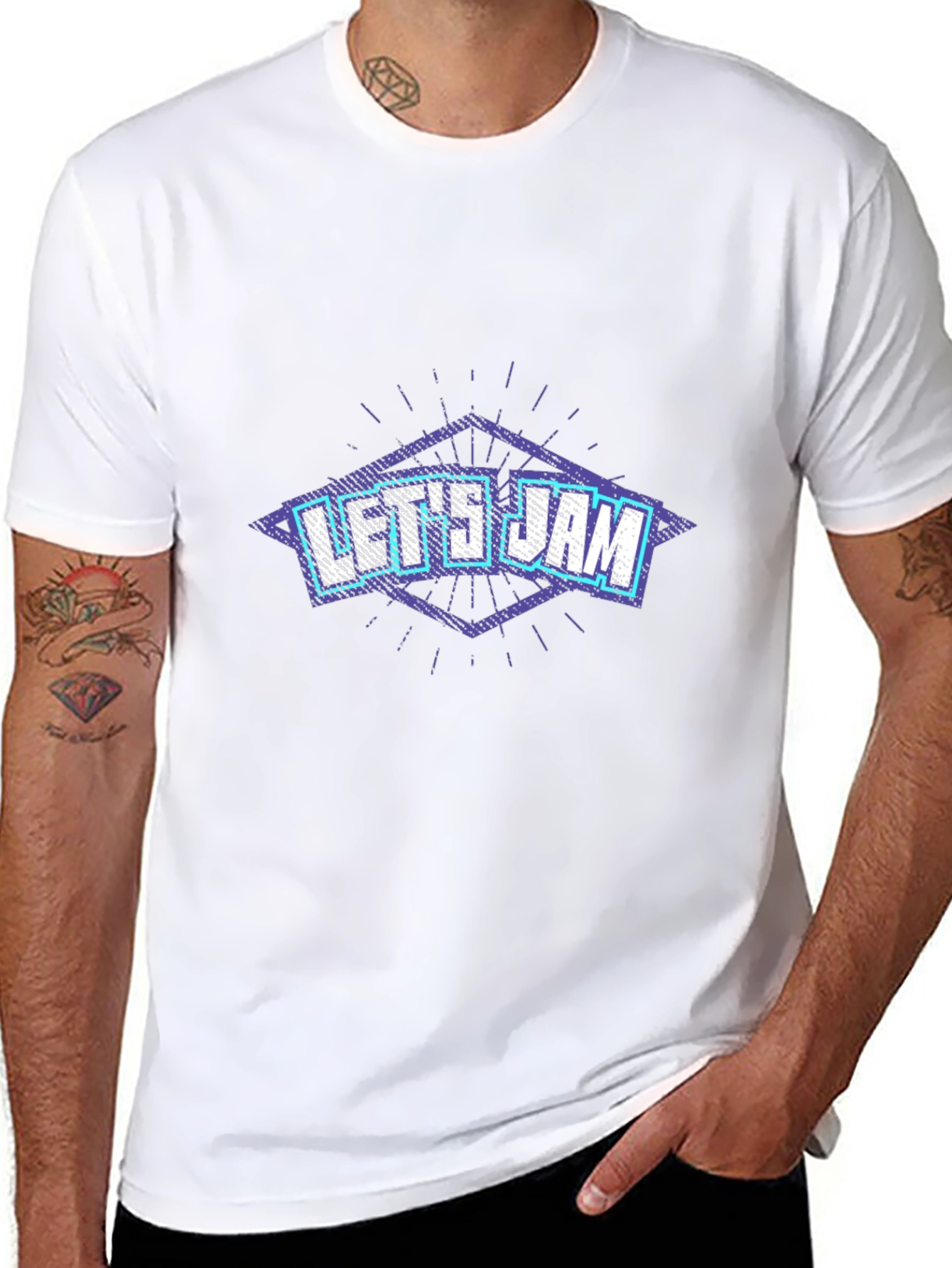 Lets Jam Graphic Tee - Black
