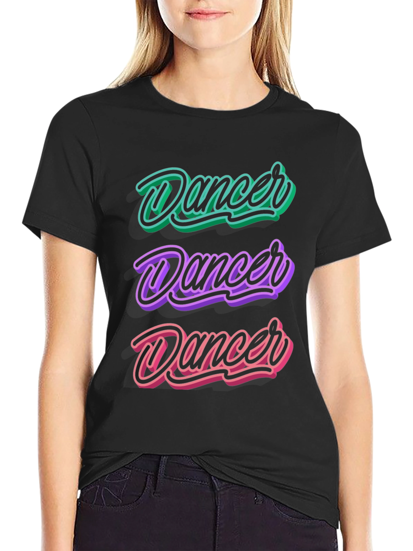 Dancer Graphic Tee - Retro Style