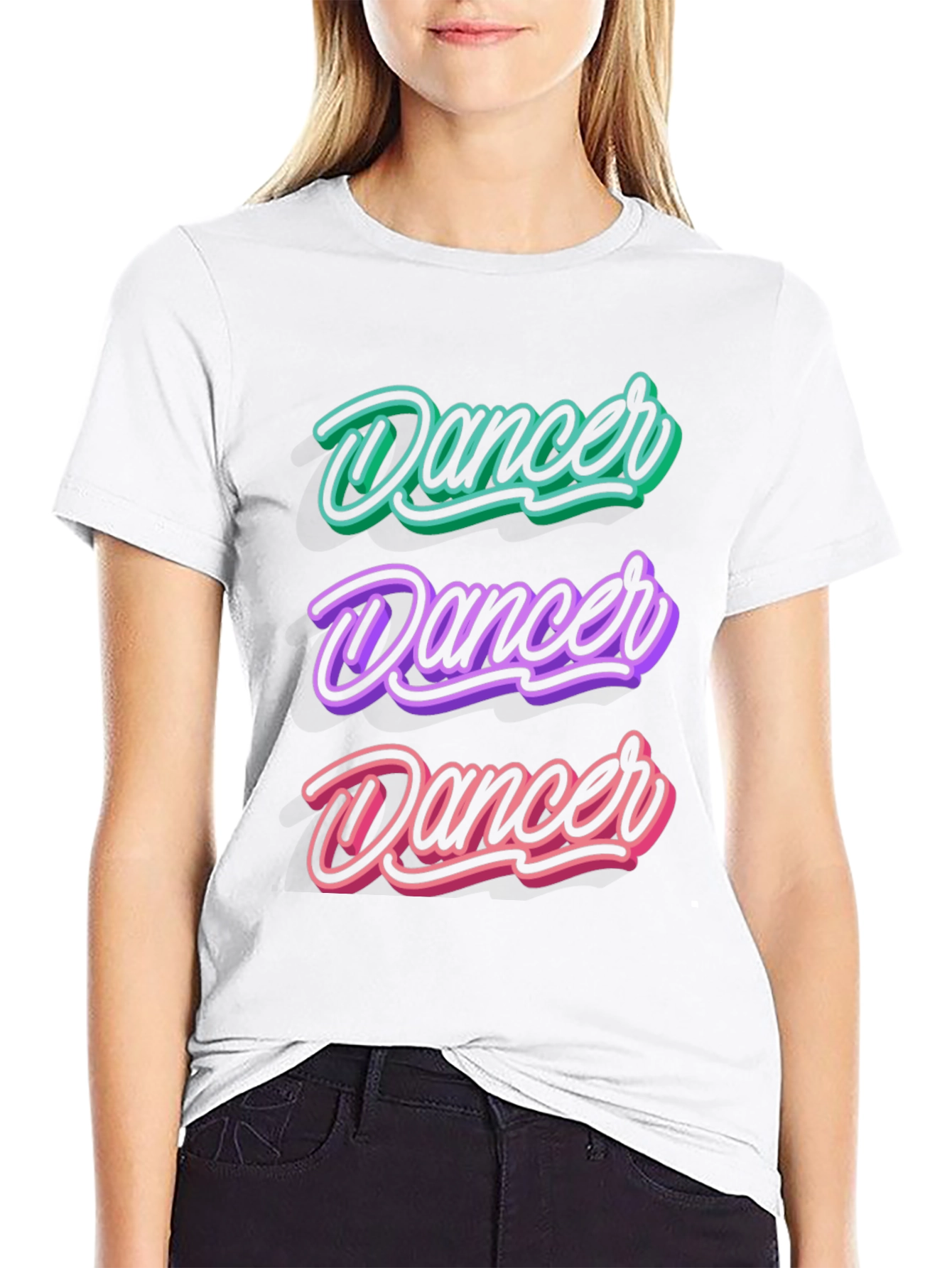 Dancer Graphic Tee - Retro Style