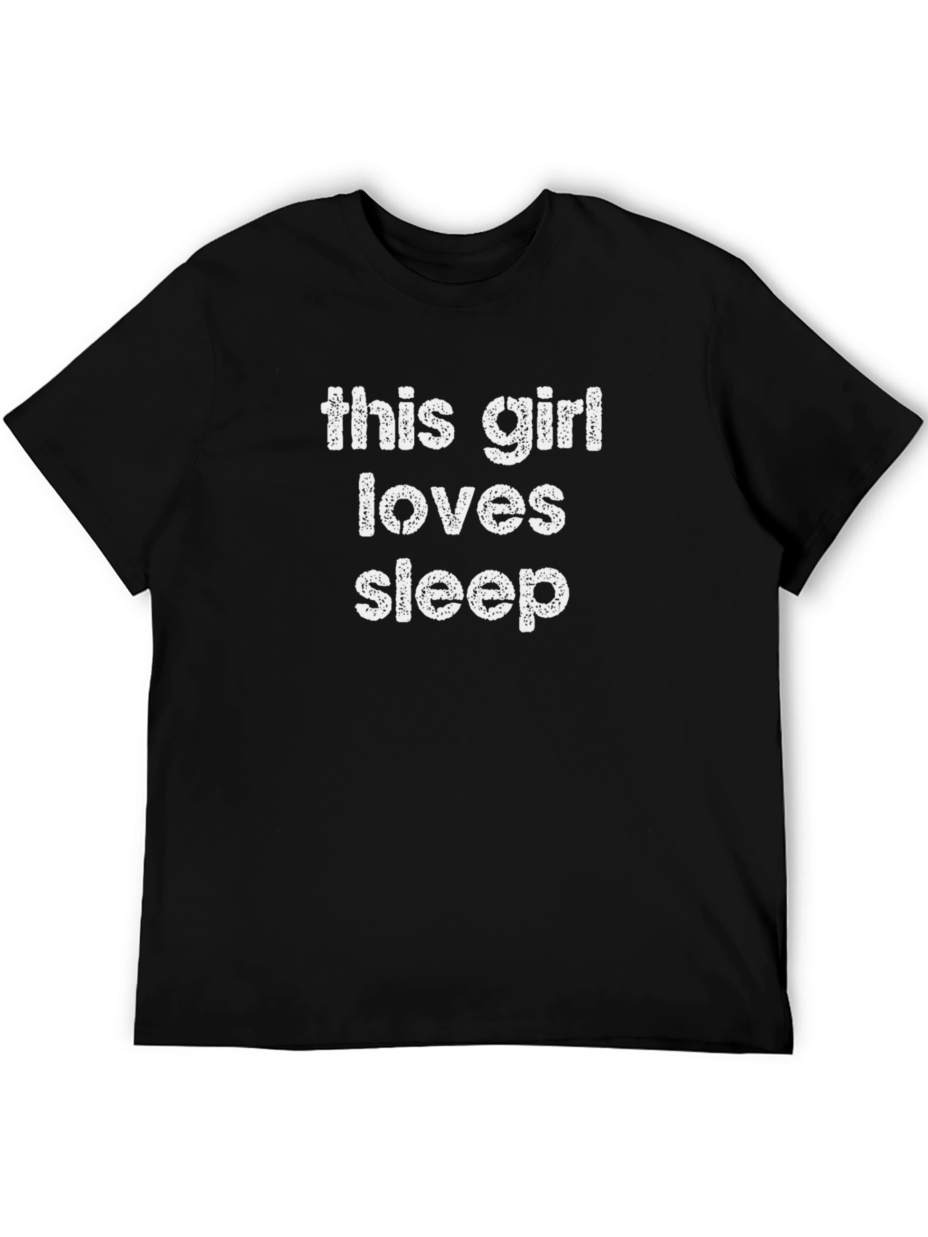 This Girl Loves Sleep Funny Graphic Tee