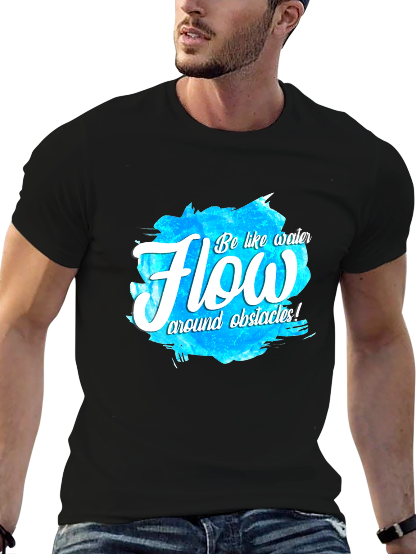 Flow Like Water T-Shirt - Inspirational Graphic Tee