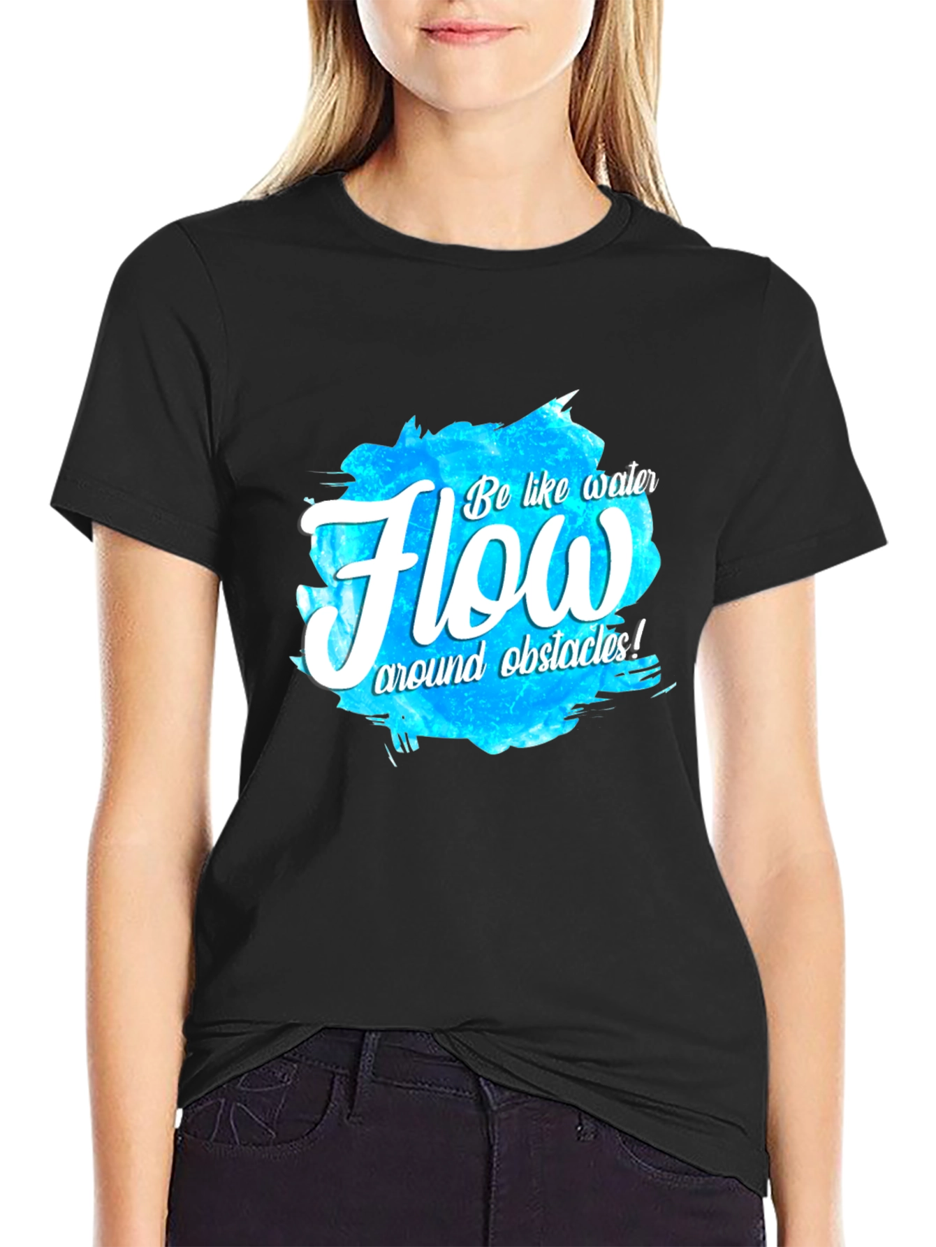 Flow Like Water T-Shirt - Inspirational Graphic Tee