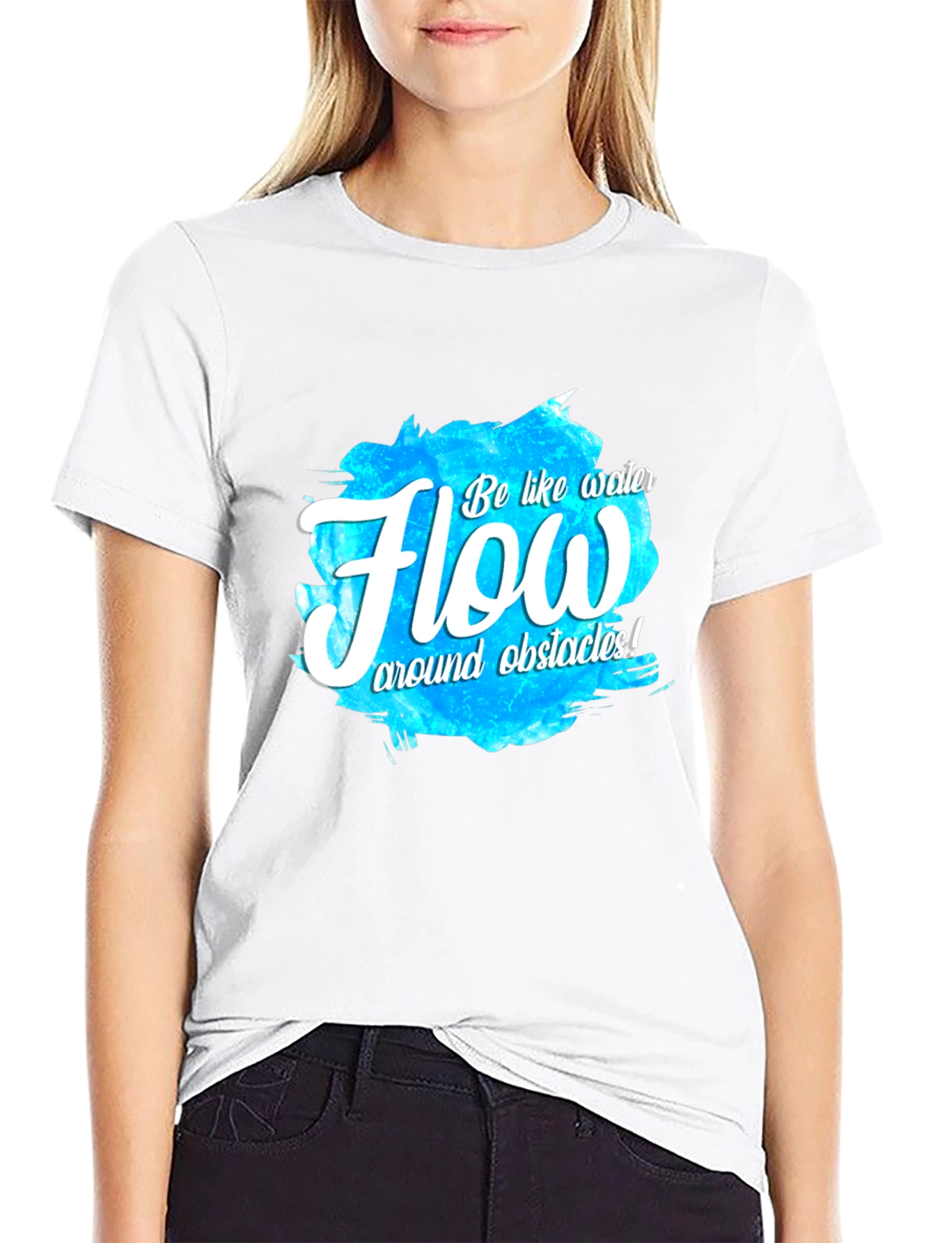 Flow Like Water T-Shirt - Inspirational Graphic Tee